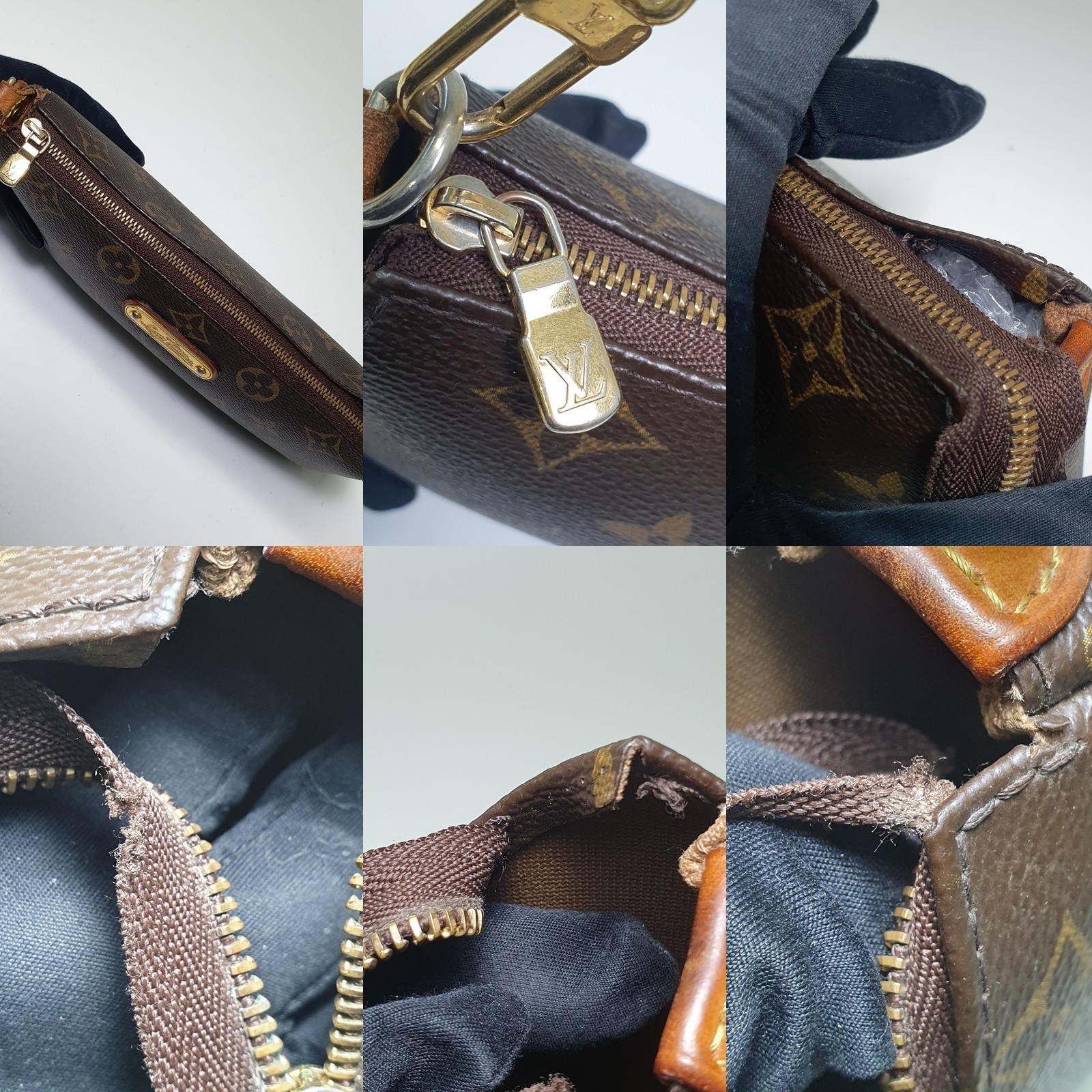 Authentic Louis Vuitton Eva Clutch Monogram M95567 Guaranteed Genuine Bag CLA667