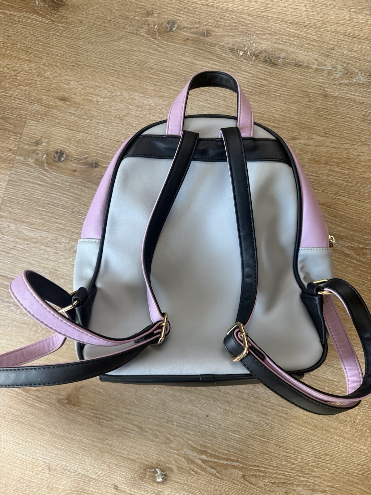 Nicole Lee Adventure Begins Graphic Print Mini Backpack Purse Multicolor Gold