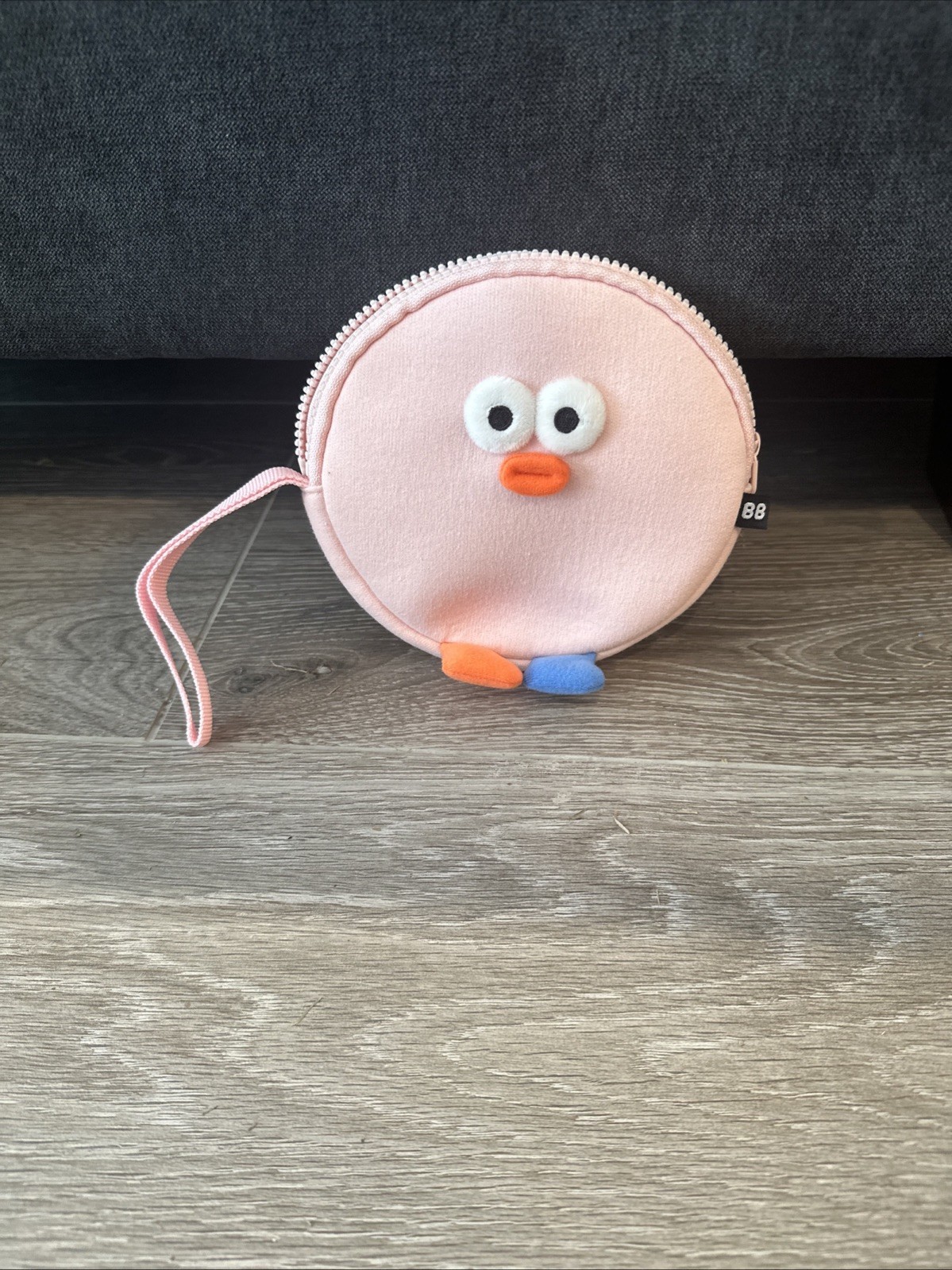 Romane Brunch Brother Pompom Hand Bag Strap Makeup Phone Battery Money Pouch