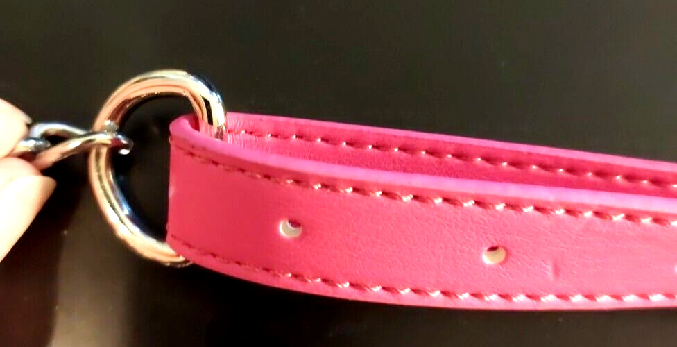 Guess Hot Pink Shoulder Bag Crossbody Fanny Pack Patent Finish 100% PU