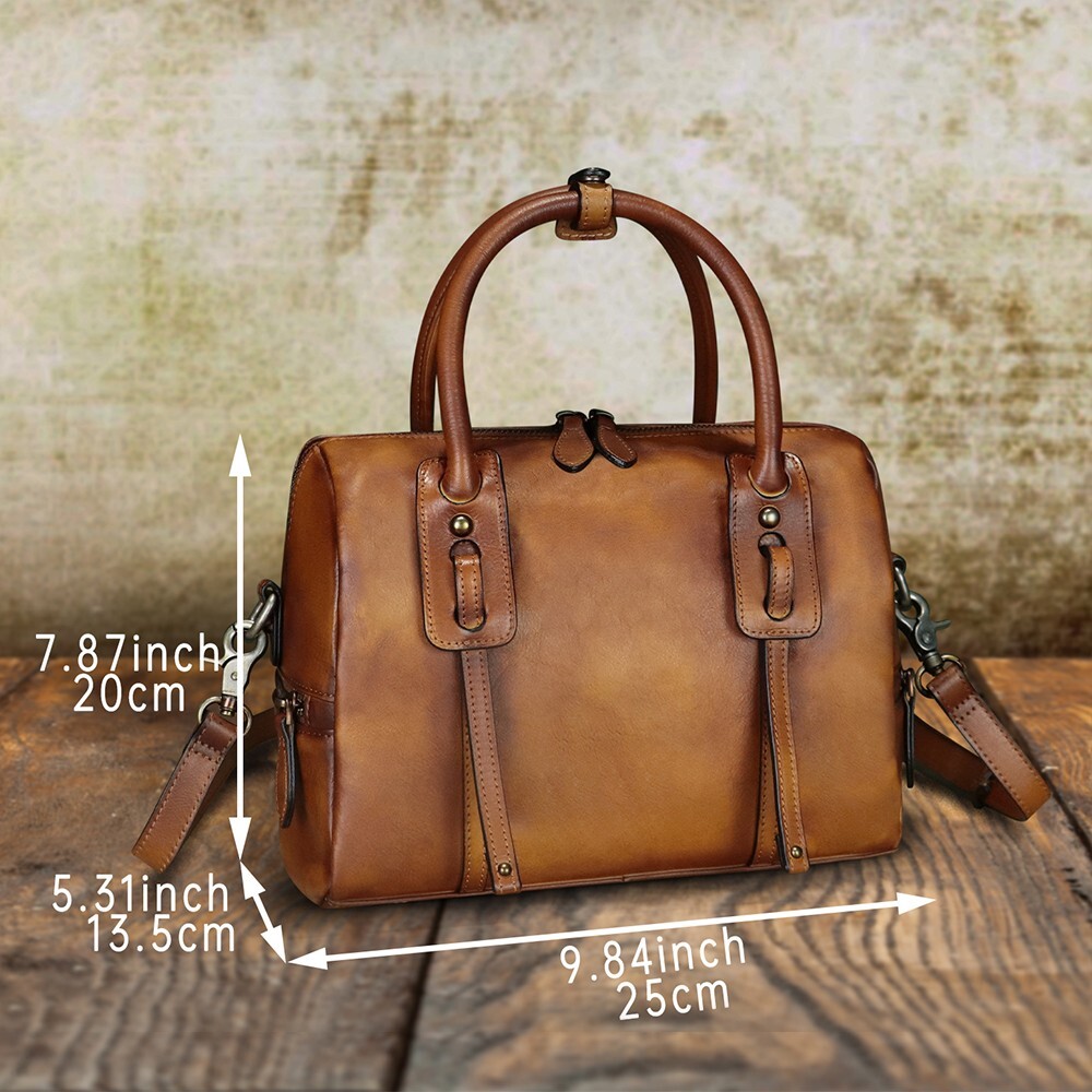 Genuine Leather Purses and Handbags for Women Retro Shoulder Bag Crossbody Bag