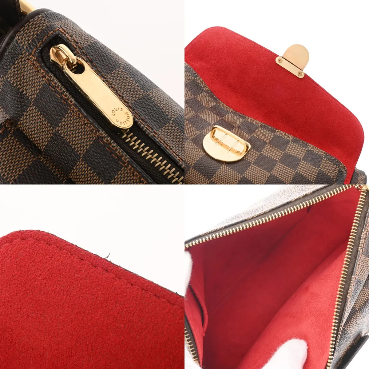Louis Vuitton GM N60006 Shoulder Bag Damier Canvas Ebene #WB2716