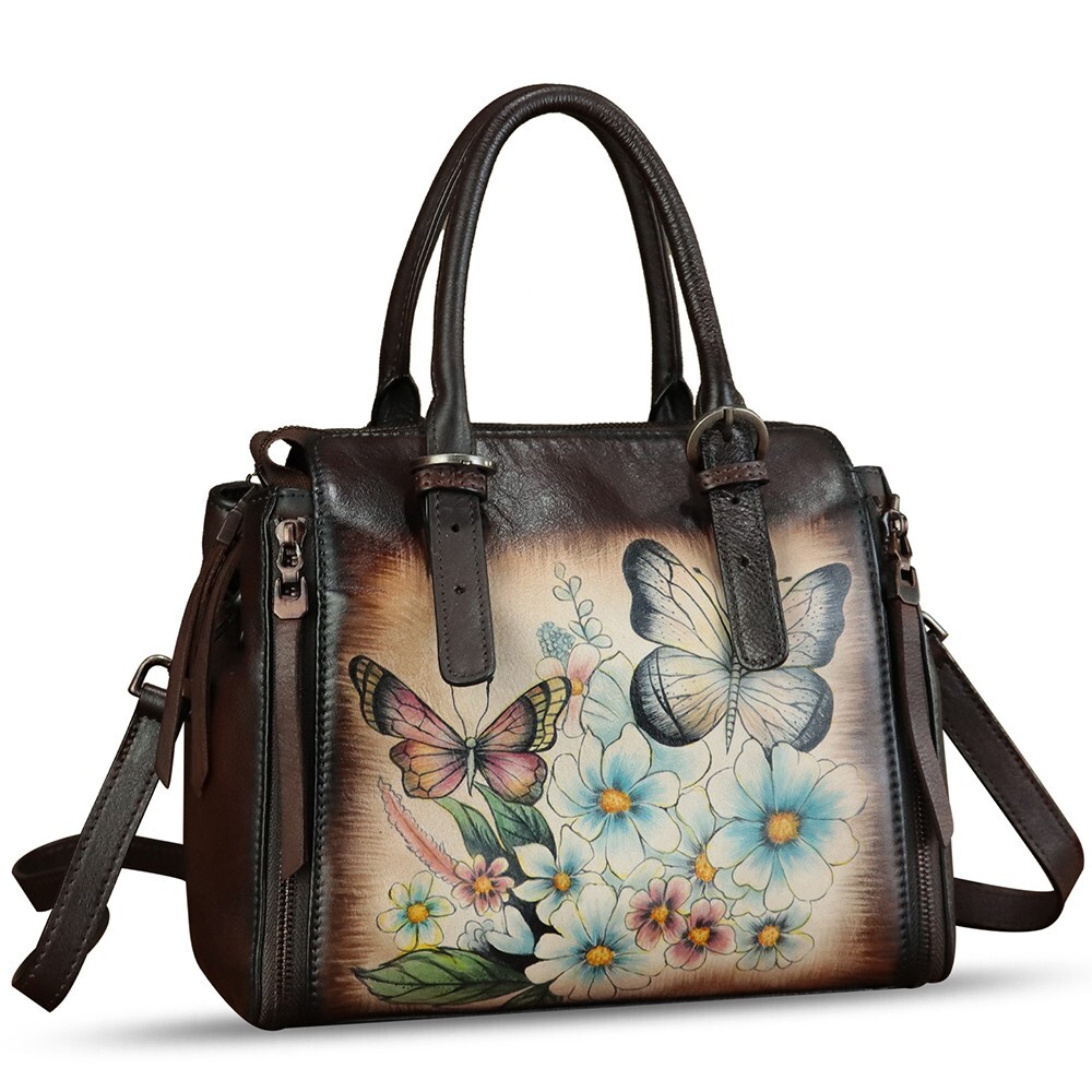Genuine Leather Purse and Handbag Women Unique Fashion Crossbody Shoulder Bag