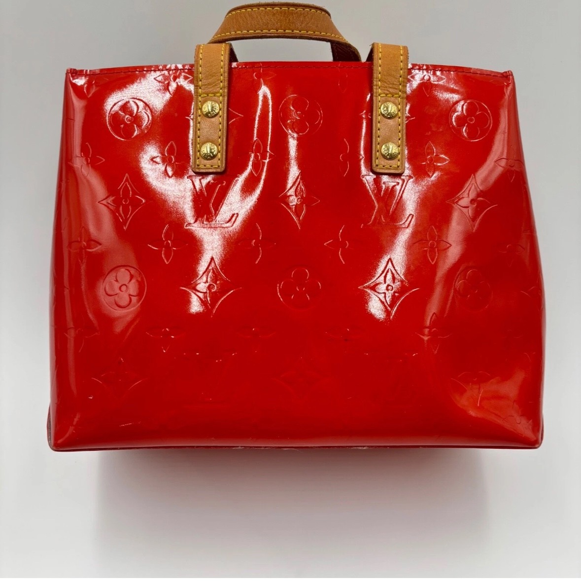 Louis Vuitton Reade Shoulder Bag PM Red Leather