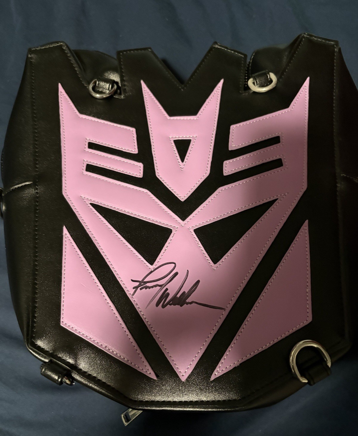 Signed Transformers Decepticon Ita Bag