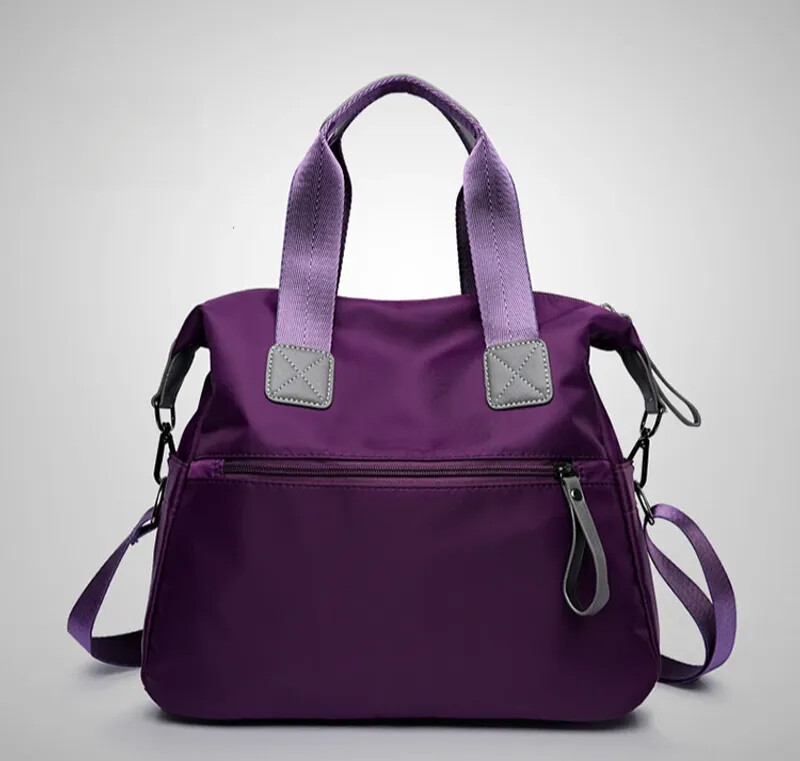Nylon Women’s Utility Bag Nurse Bag with Lots of Pockets, Lightweight Tote Bag