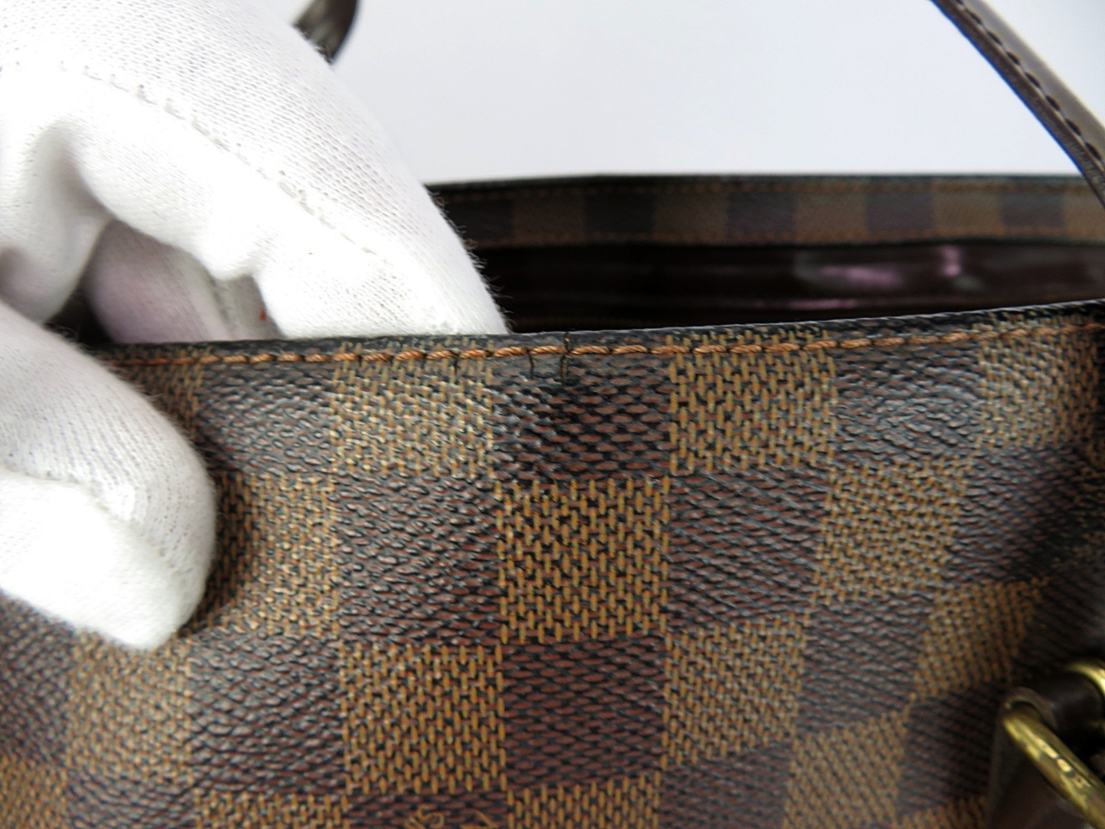 Authentic LOUIS VUITTON Chelsea Damier Ebene Tote Shoulder Bag Purse #63979