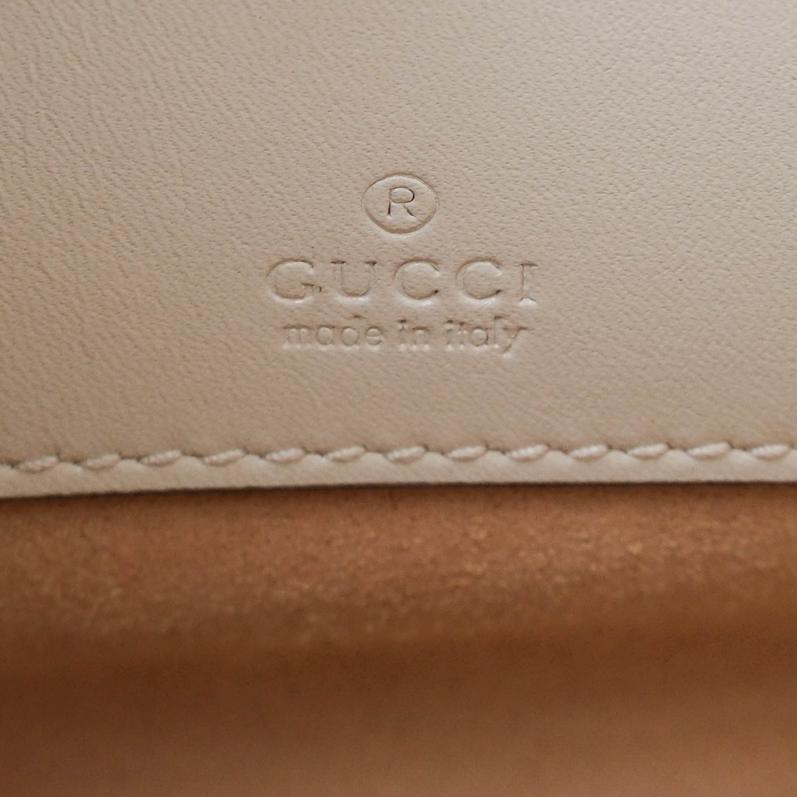 GUCCI Jackie 1961 Small Leather Shoulder Bag White W27.5cm H19cm D4cm
