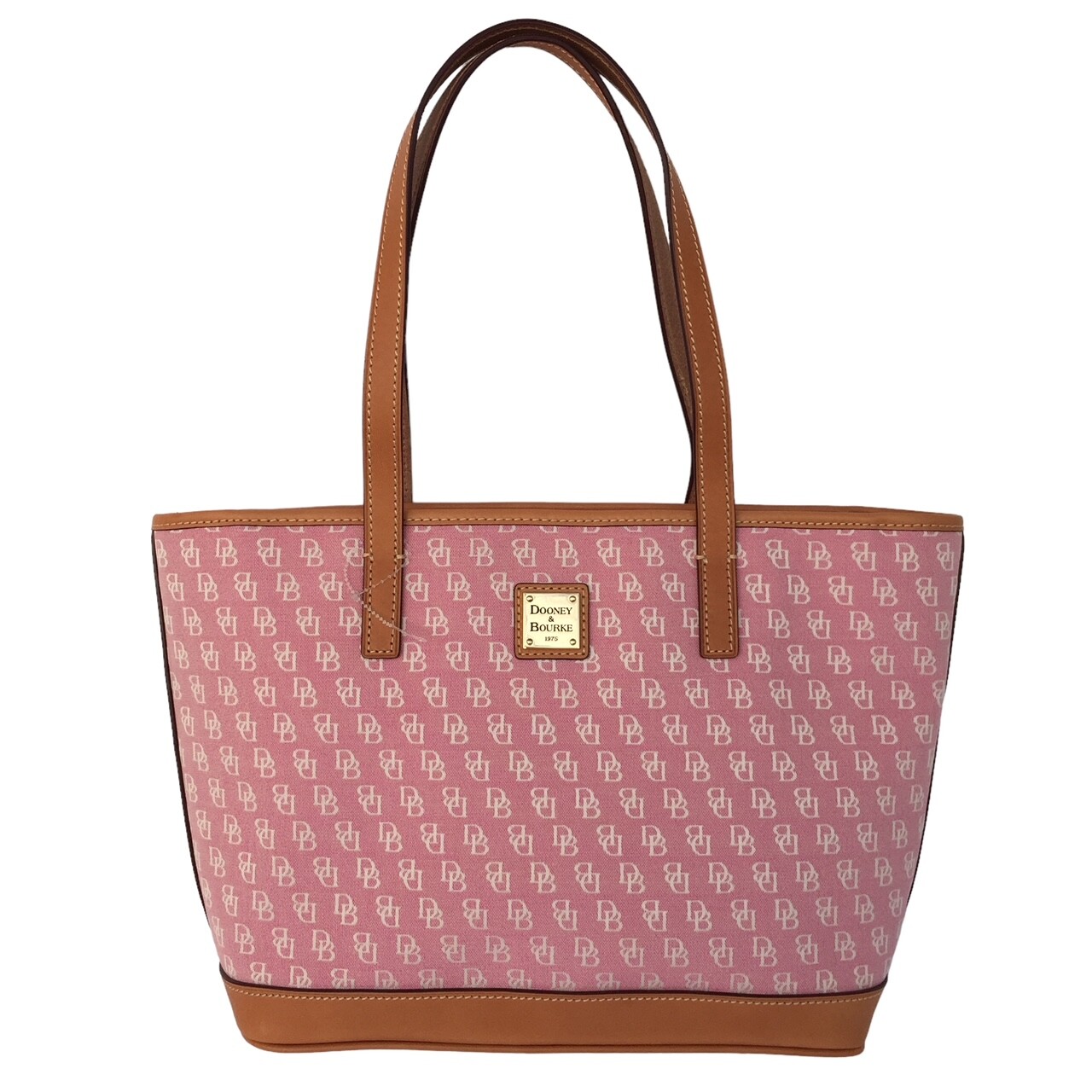 Dooney Bourke Tote Shopper Signature Logo Charleston Canvas Handbag Fabric Purse
