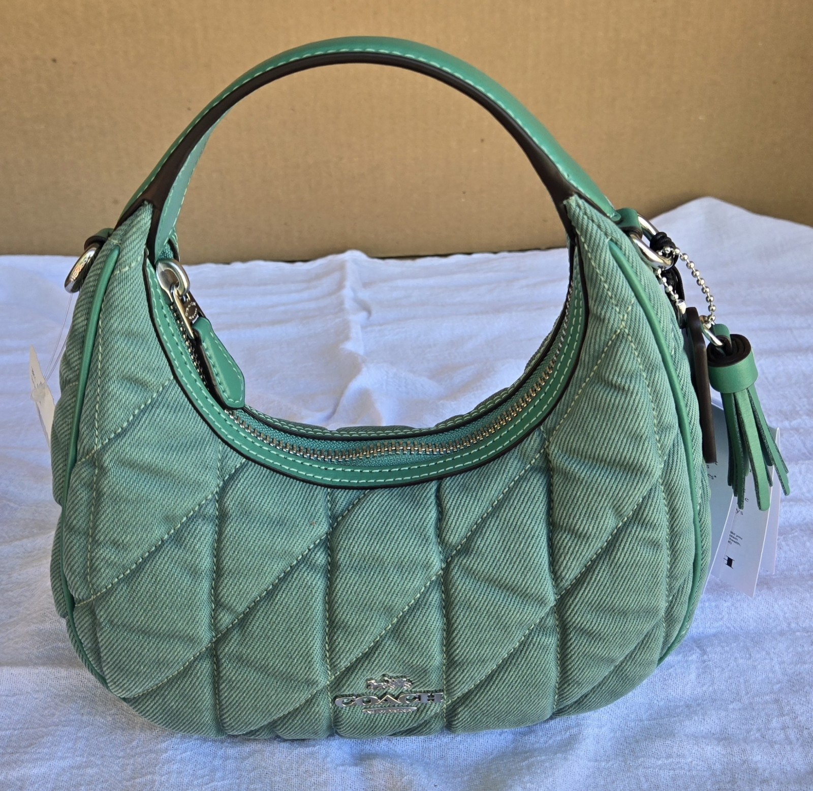 New Coach Outlet Carmen Mini Cross Body Bag CBR11 Ivy Green Crossbody Hand Bag