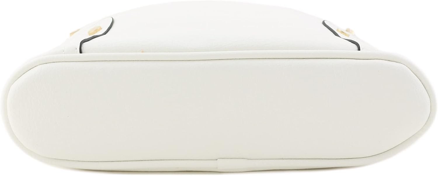 Lightweight Triple Zip Crossbody Bag – Spacious Faux Leather Handbag, 11 Inches