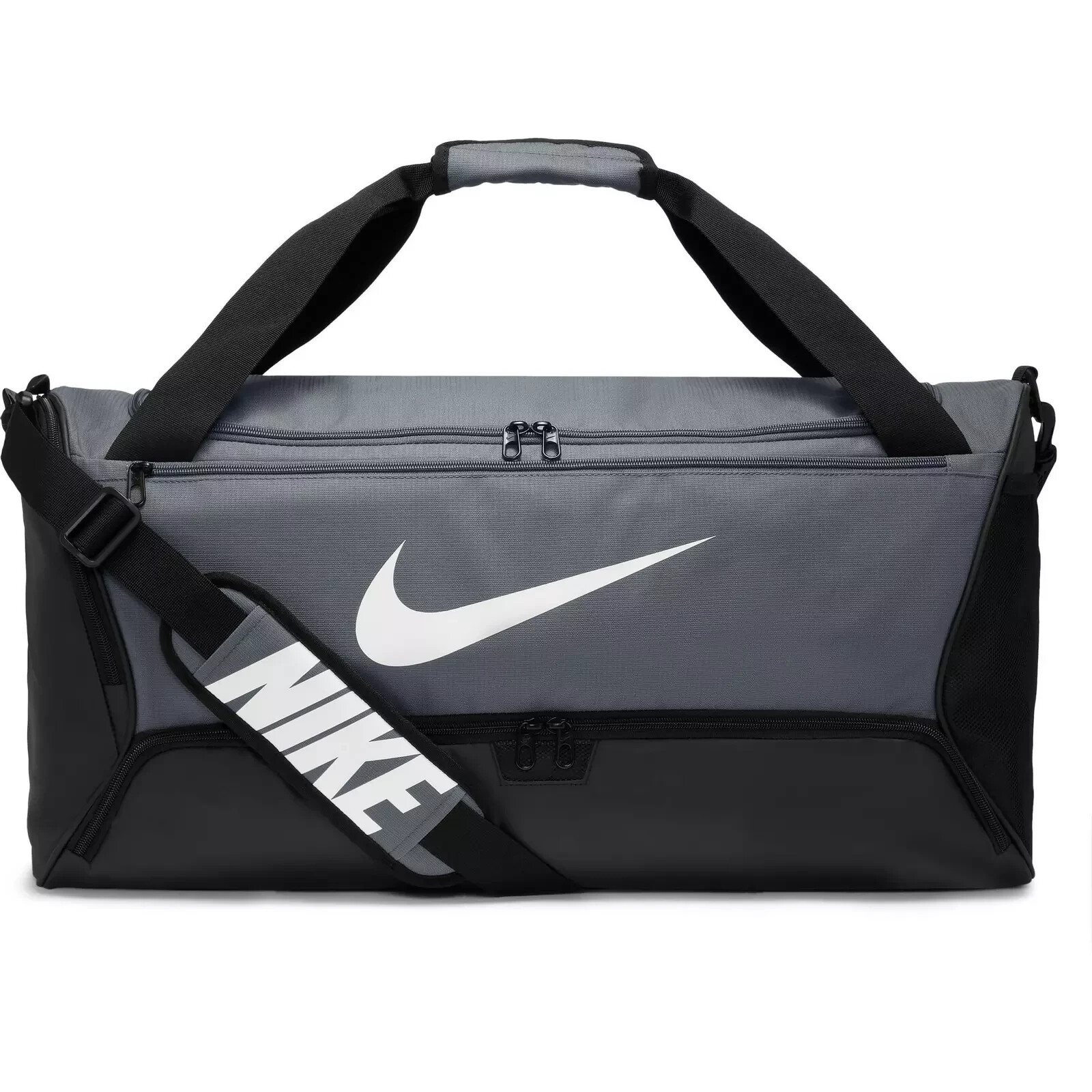 Nike Jordan Brasilia BA4831 BLACK GRAY Training Duffel GYM Bag SHOE POCKET NEW