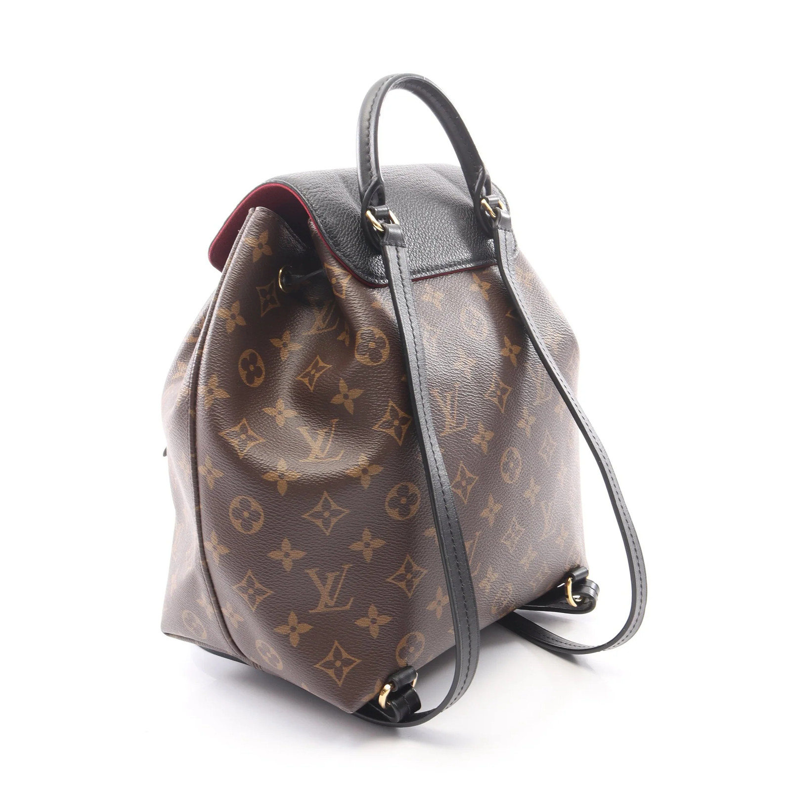 Louis Vuitton Montsouris NM PM Backpack Black PVC Monogram Women’s #RCB15812