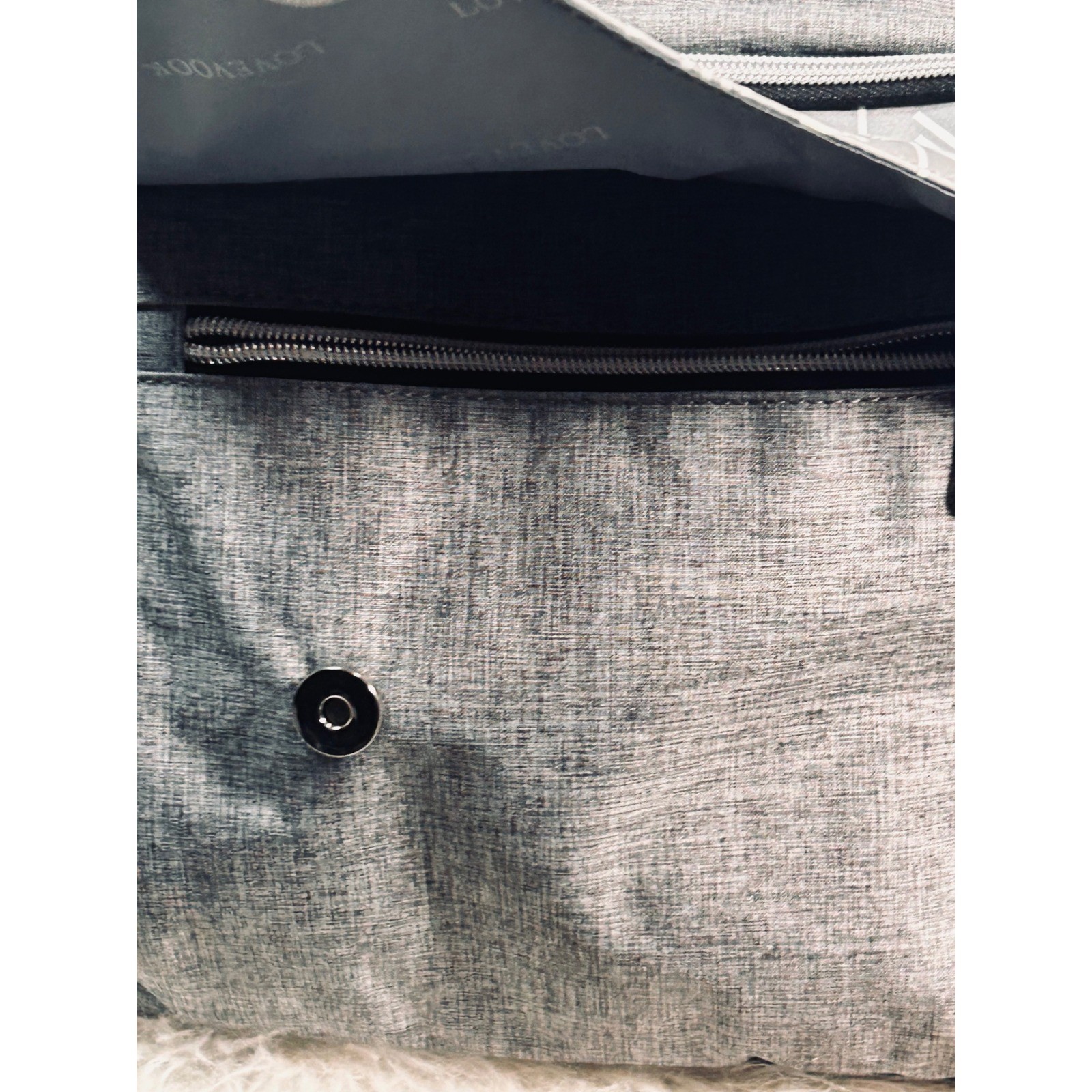 LOVEVOOK Laptop Backpack Women Grey Heathered USB Charging Port Travel Bag