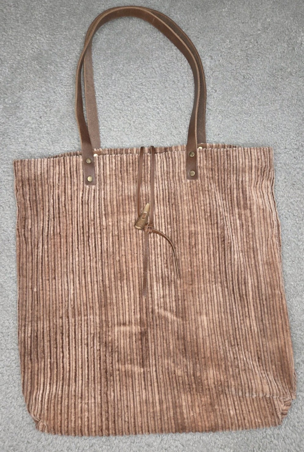 Free People We The Free Corduroy Washed Tote Brown
