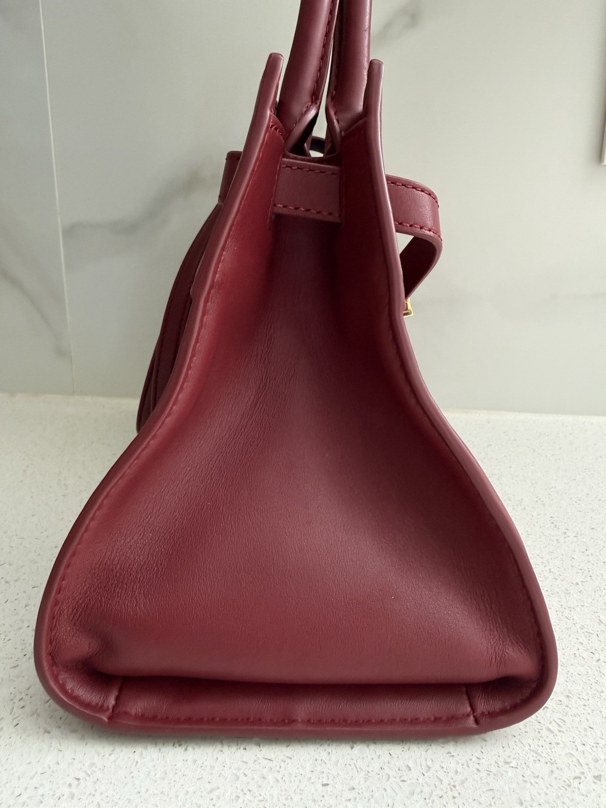 VERONICA BEARD DASH Tote/Shoulder Bag Oxblood Red