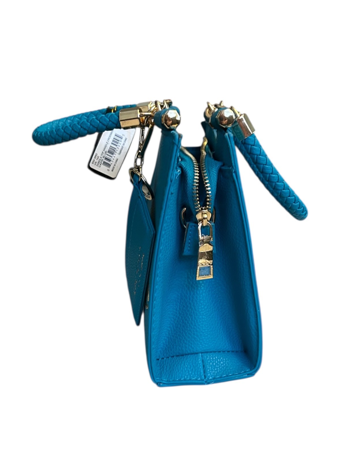 Bebe Los Angeles Fabiola Top Handle Crossbody Bag Purse Blue Card Holder NWT