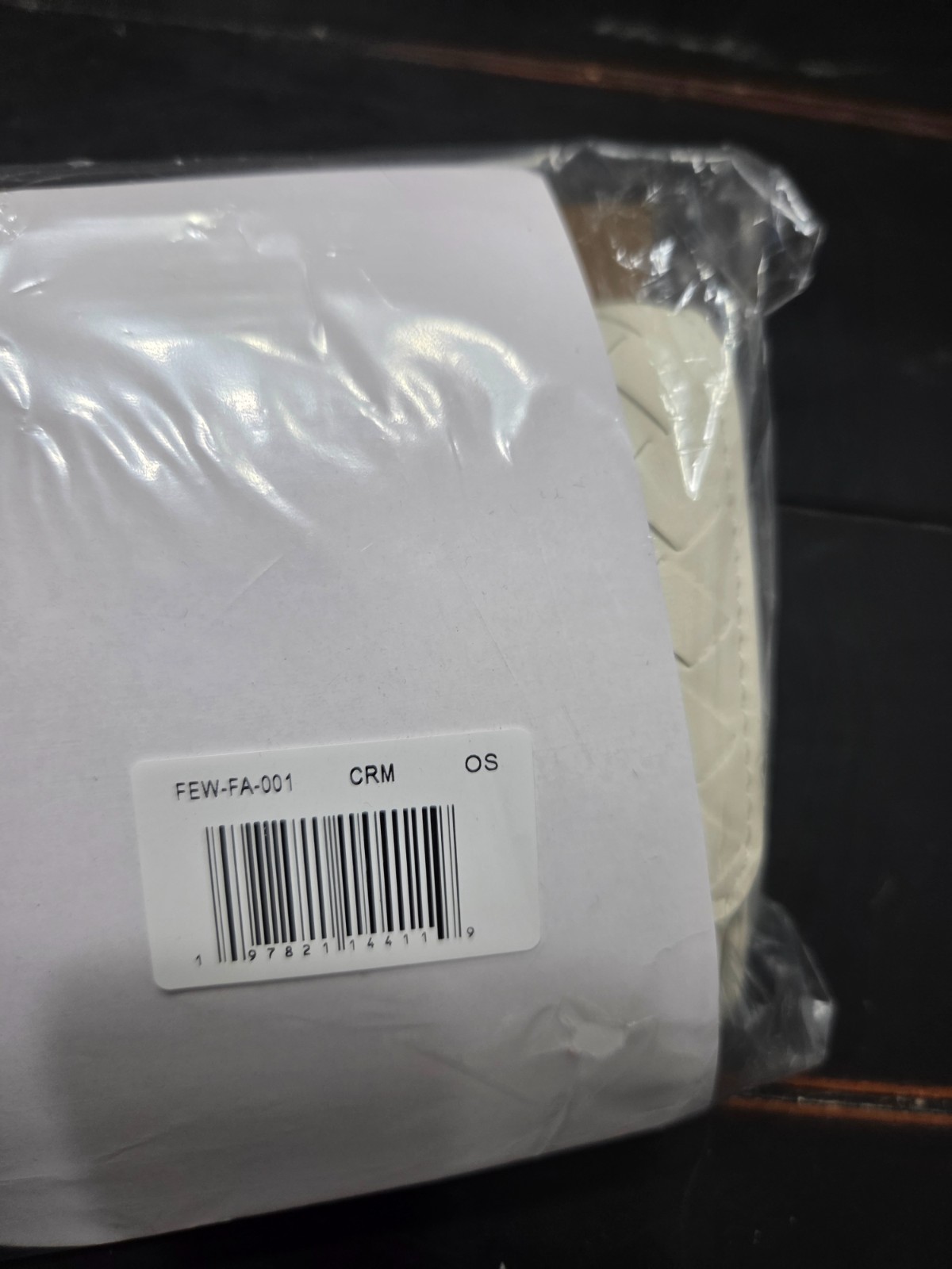 Few Moda Theia East West Crossbody Bag – Cream Neutral Vegan Leather Purse New