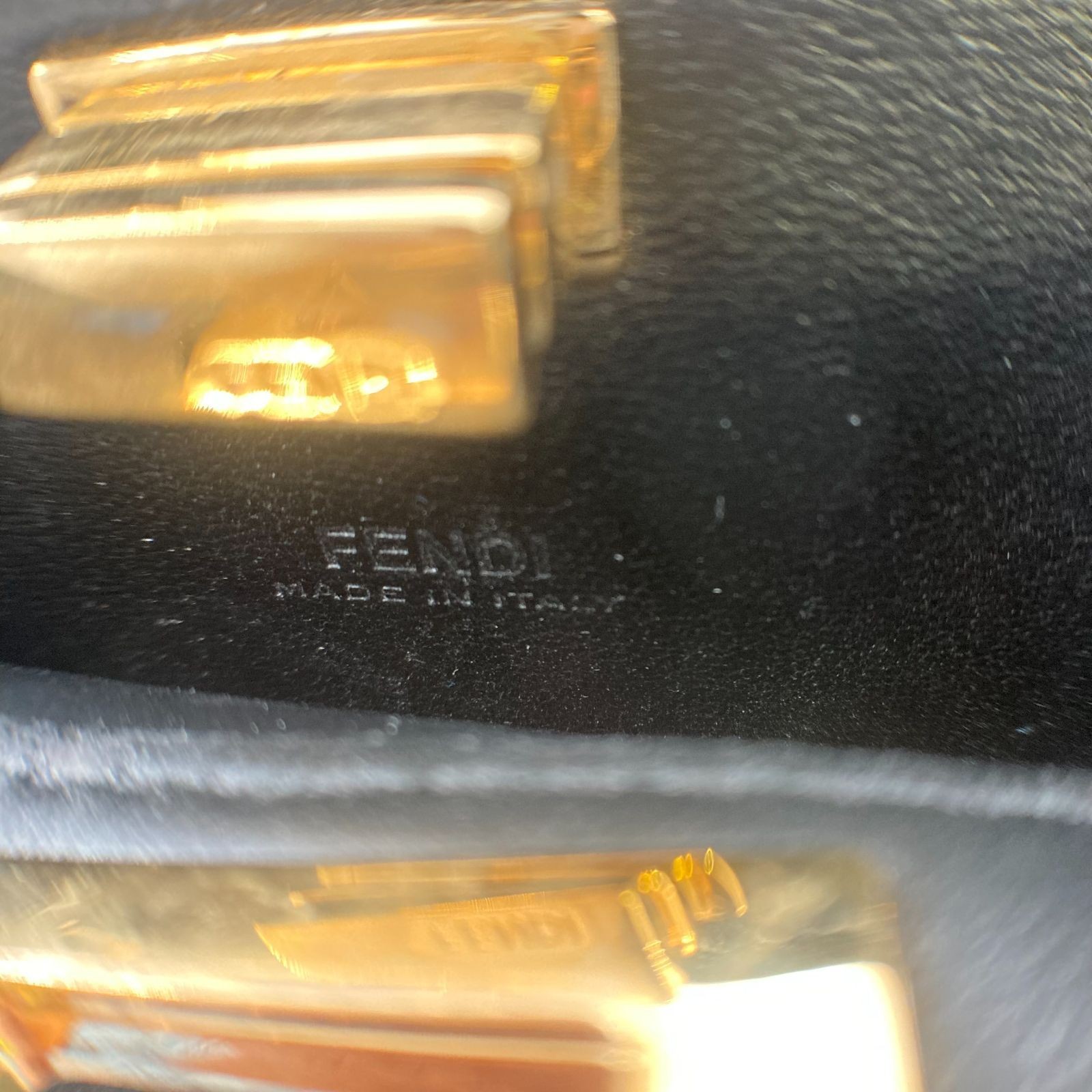 FENDI Nano Peekaboo Shoulder 2-Way Handbag, Black