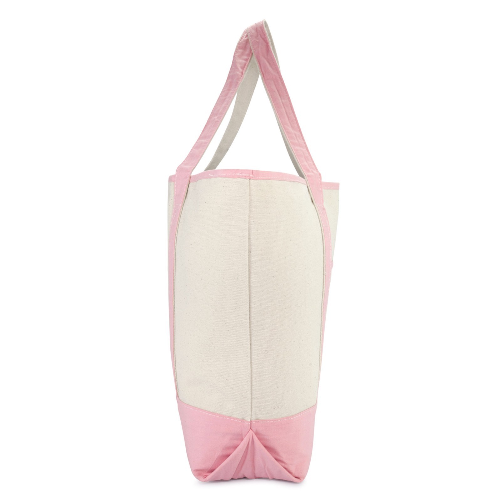DALIX Women’s Cotton Canvas Tote Bag Large Shoulder Bags Pink Monogram A – Z