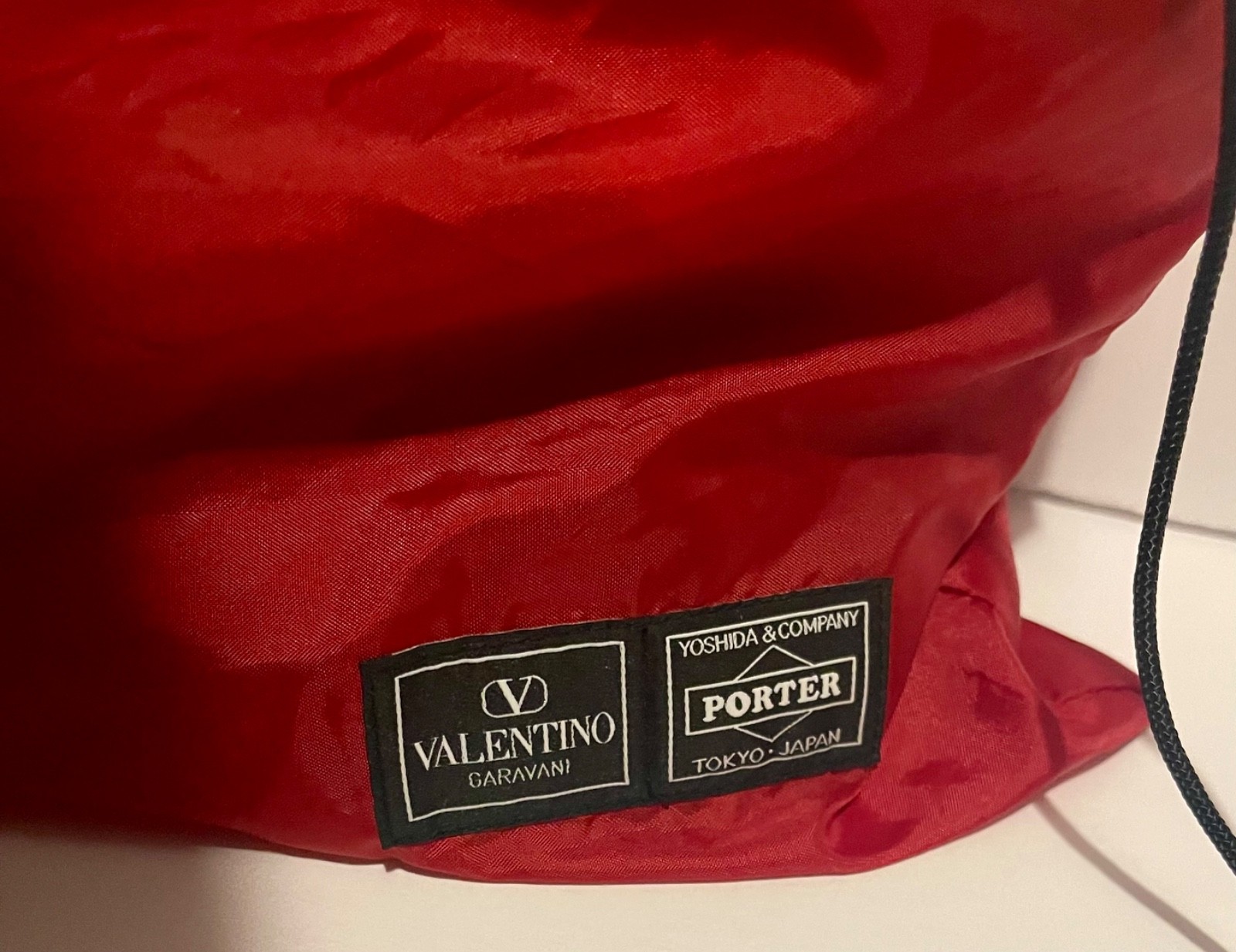VALENTINO x PORTER Technical Fabric V logo Locò Small Crossbody Bag