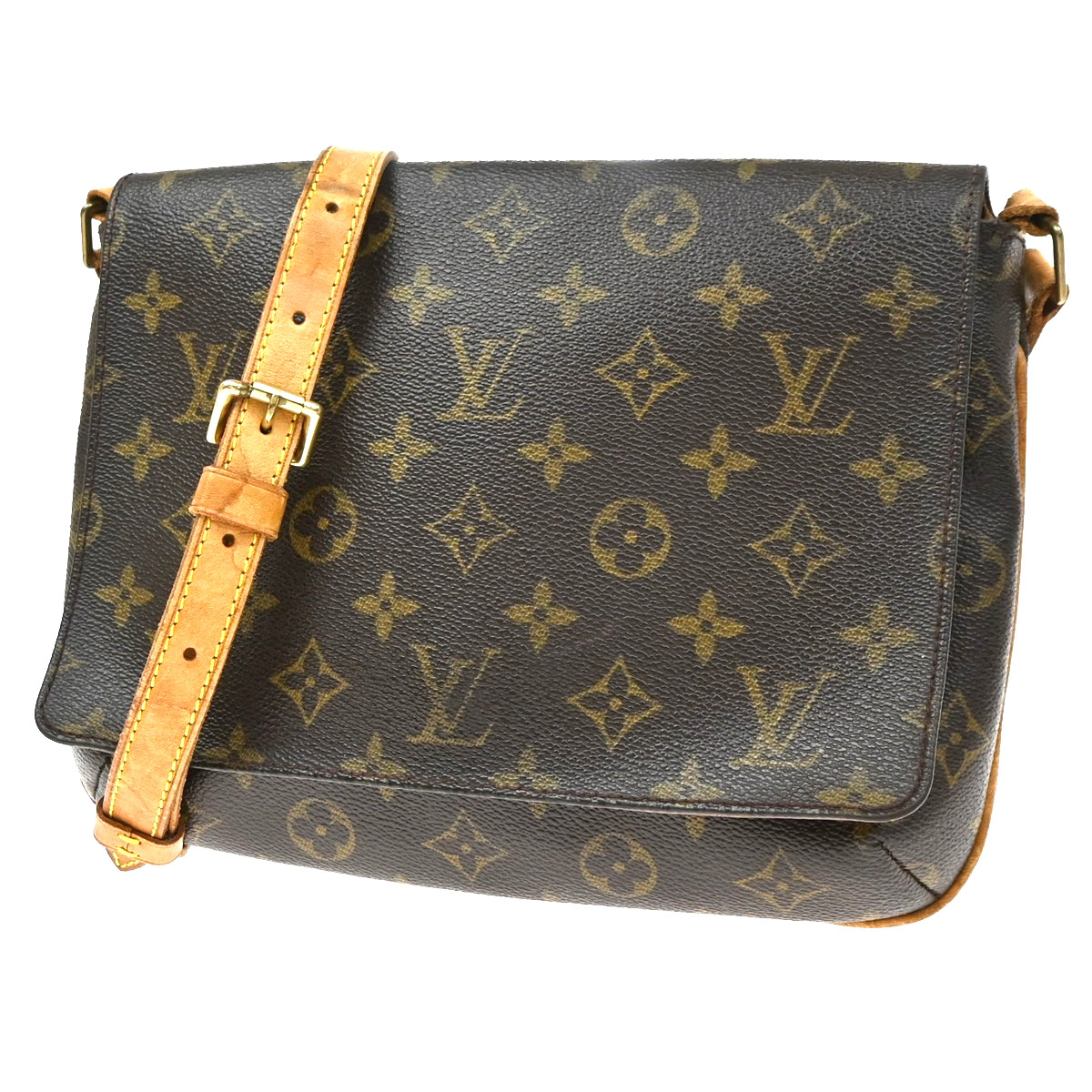 LOUIS VUITTON Musette Tango Long Shoulder Bag Monogram Leather BN M51388 35KD479
