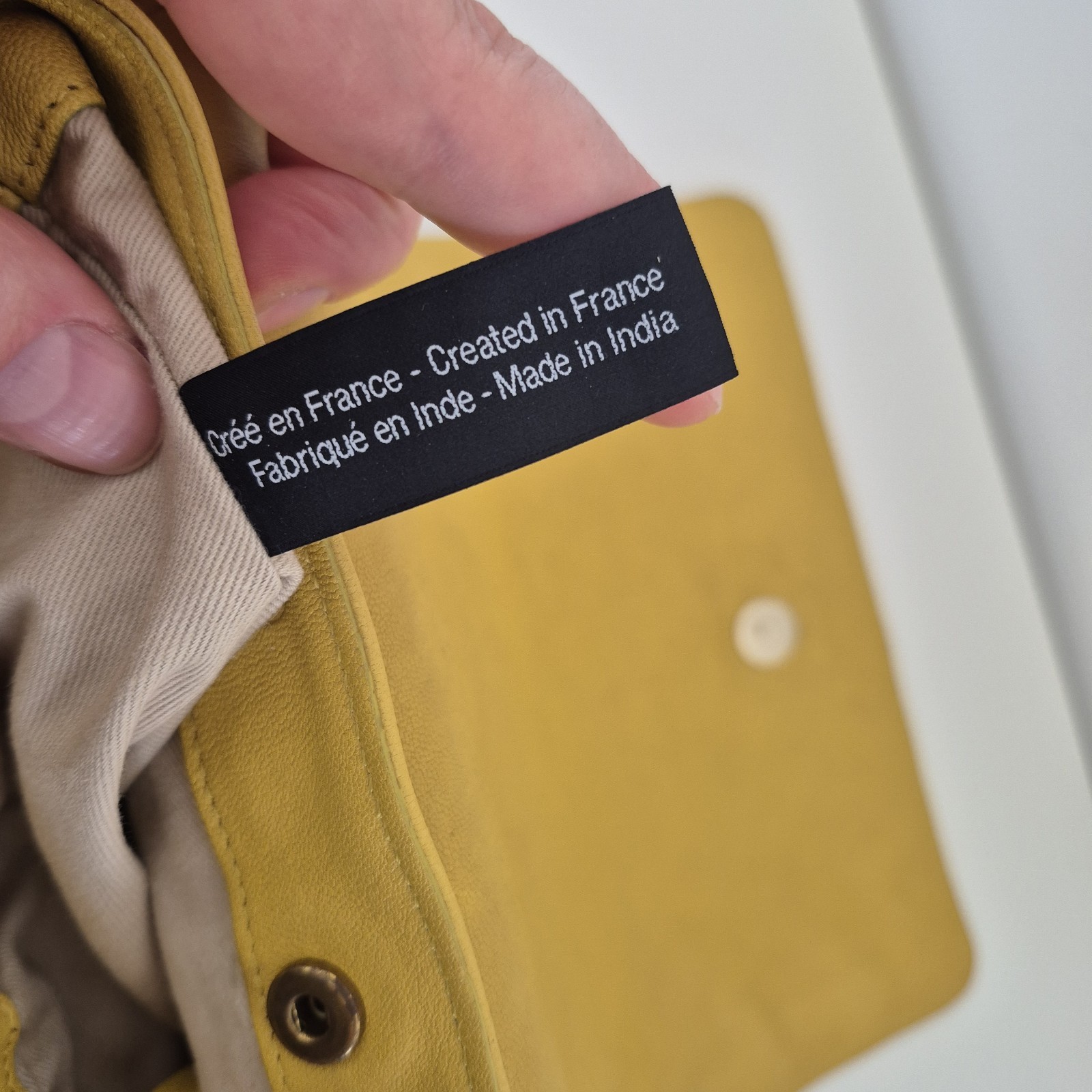 Jerome Dreyfuss Igor Mustard Yellow Leather Casual Shoulder Crossbody Bag