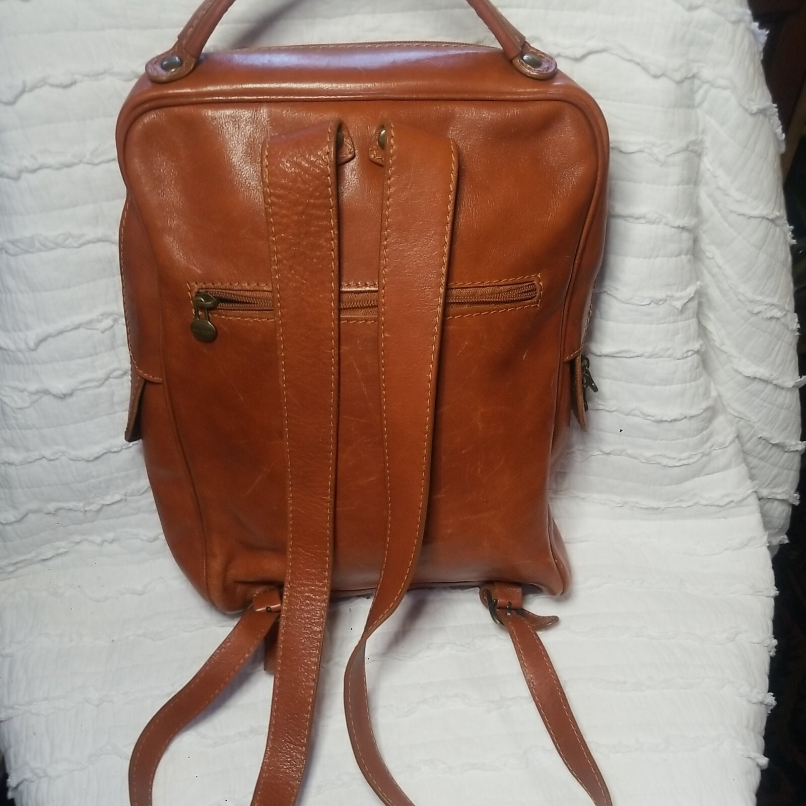Made In Italy Burnt Sienna Backpack