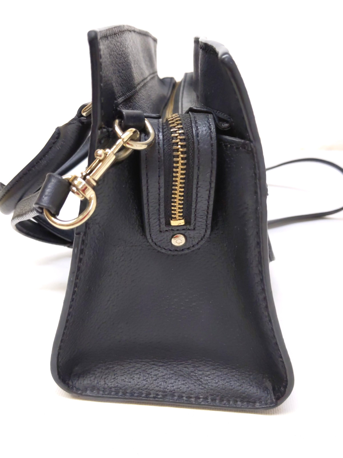 $329 KATE SPADE Purse Black Caley Grove Street Satchel Crossbody Zip Auth Small