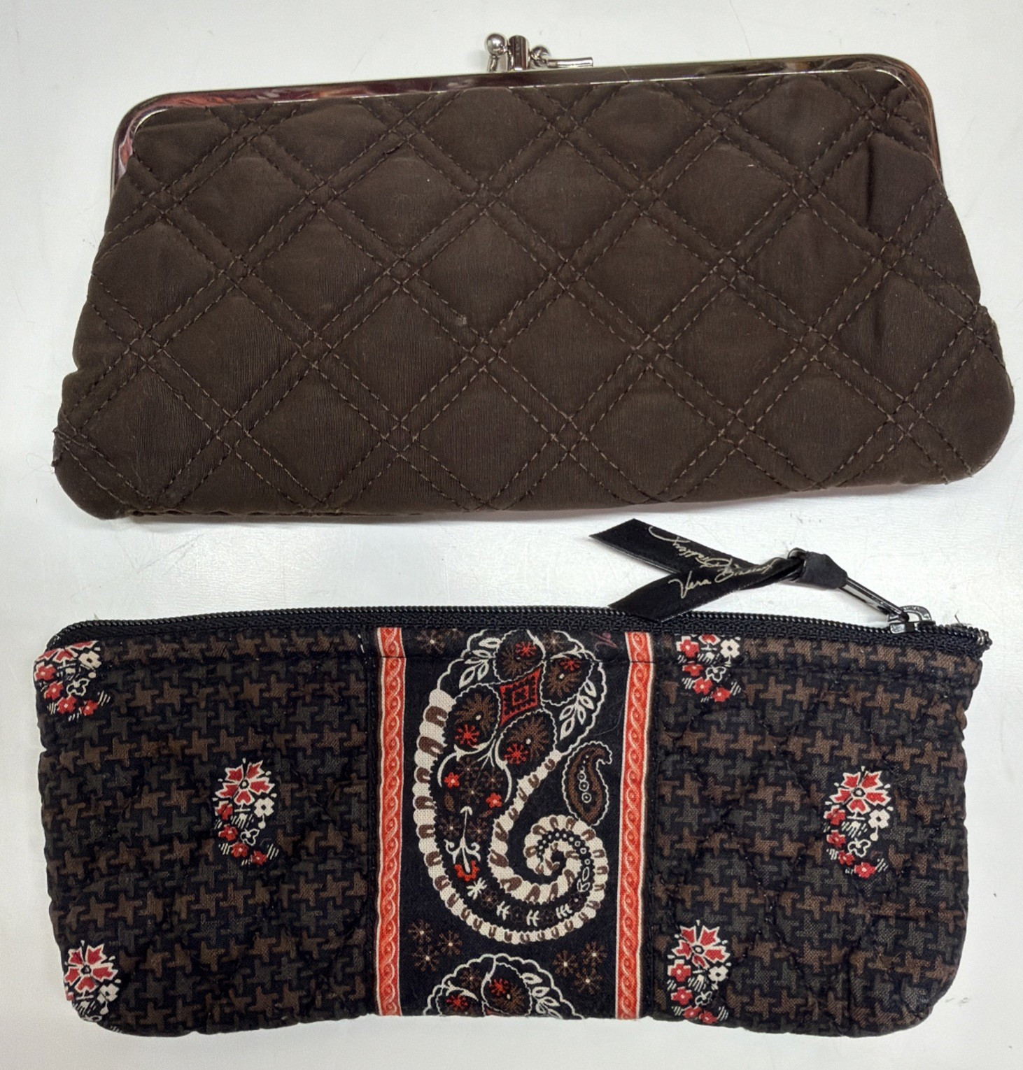 8 PC Lot Vera Bradley Items Purse Tote Weekender Wallets Cosmetic Fair See Photo