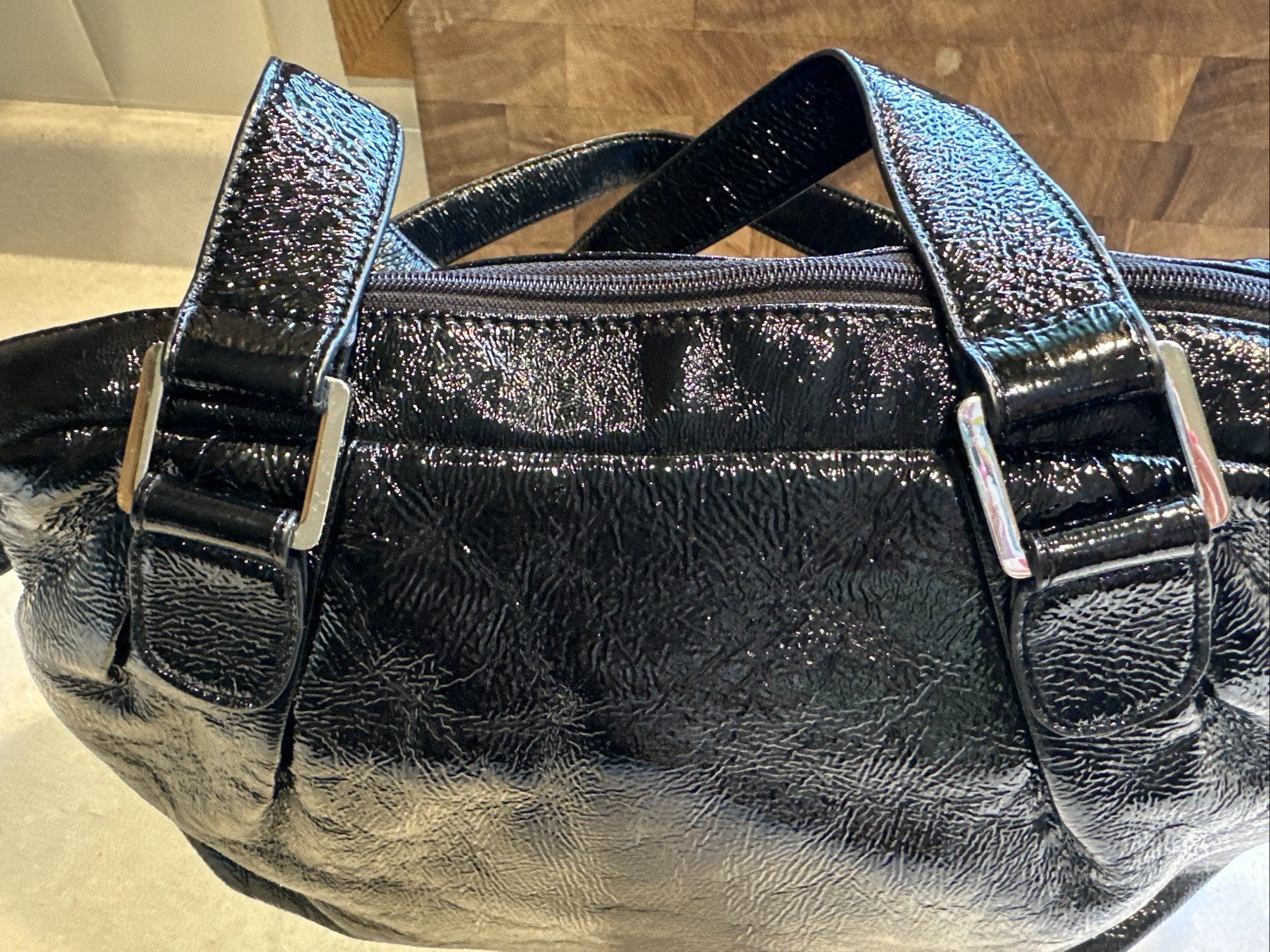 HOBO Patent Leather Look Handbag