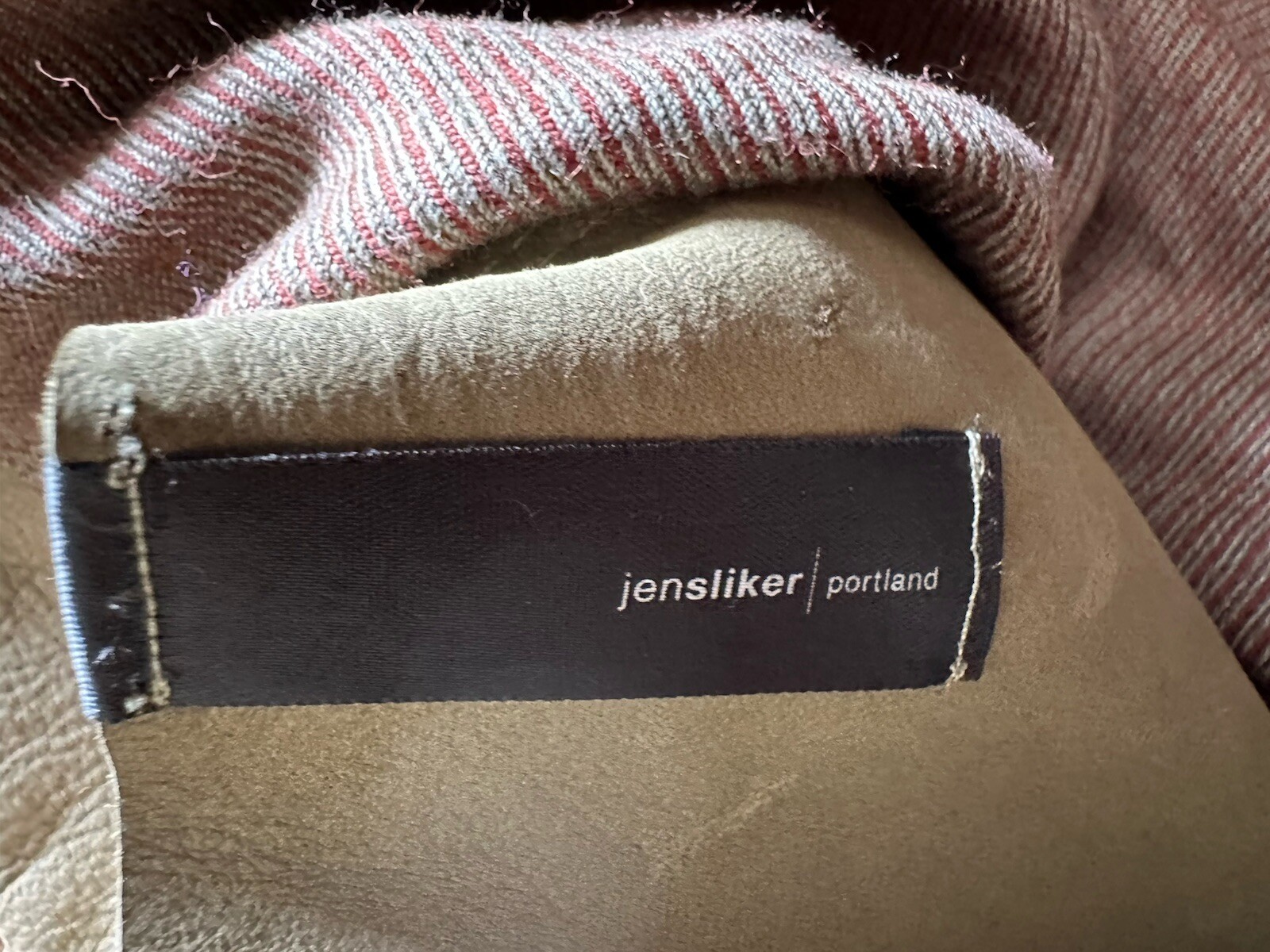 Jensliker Portland Large Faux Suede Moss Green Shoulder Bag Tote Purse (flaw)
