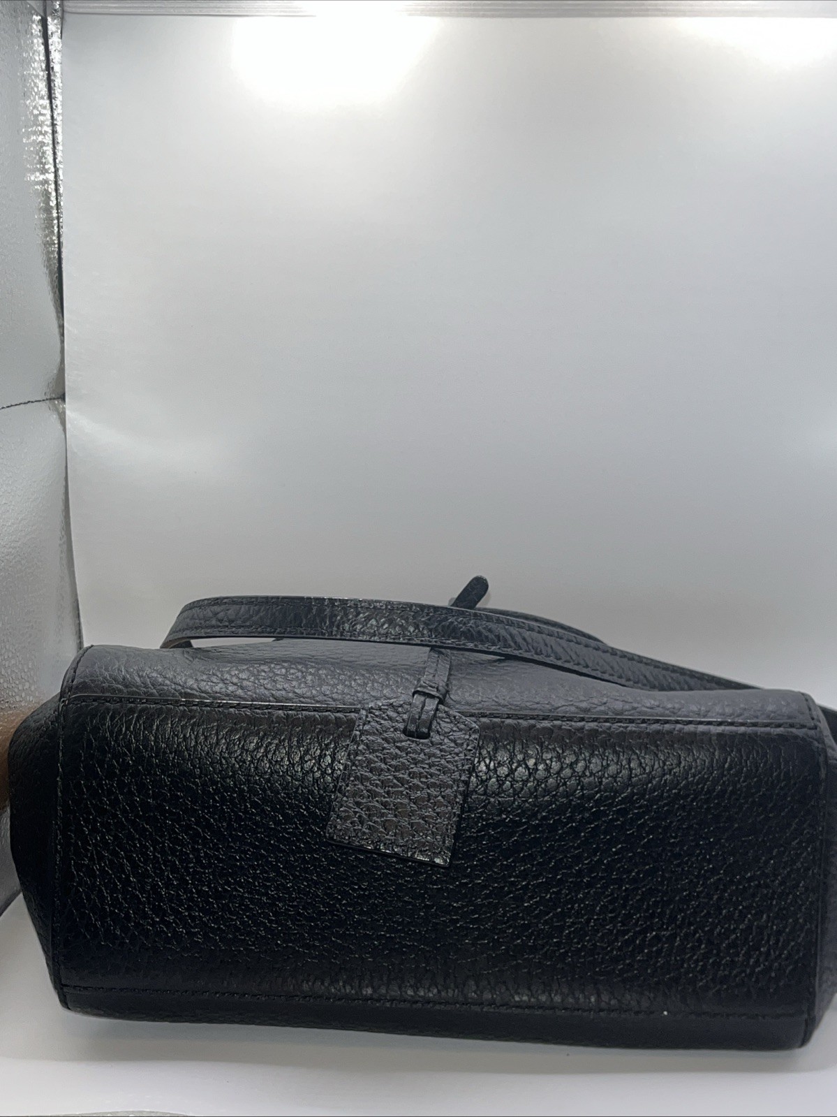 Kate Spade New York Brown/Black Pebbled Satchel Top Handle/adjustable Strap