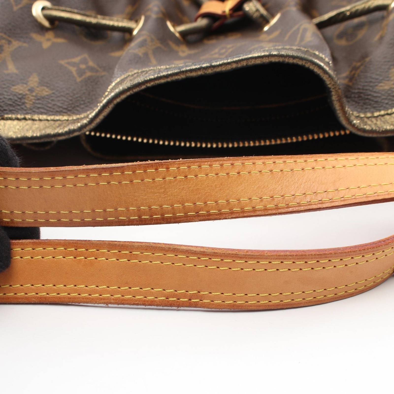 Louis Vuitton Irene M47927 Leather Canvas Bag Brown