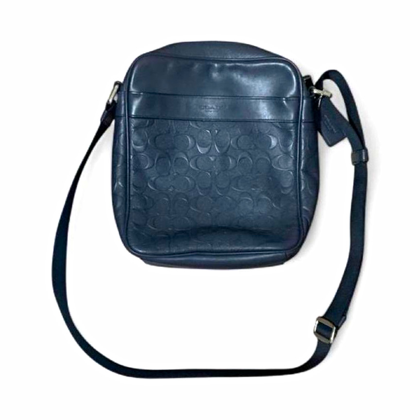COACH CHARLES FLIGHT BAG IN SIGNATURE CROSSGRAIN LEATHER