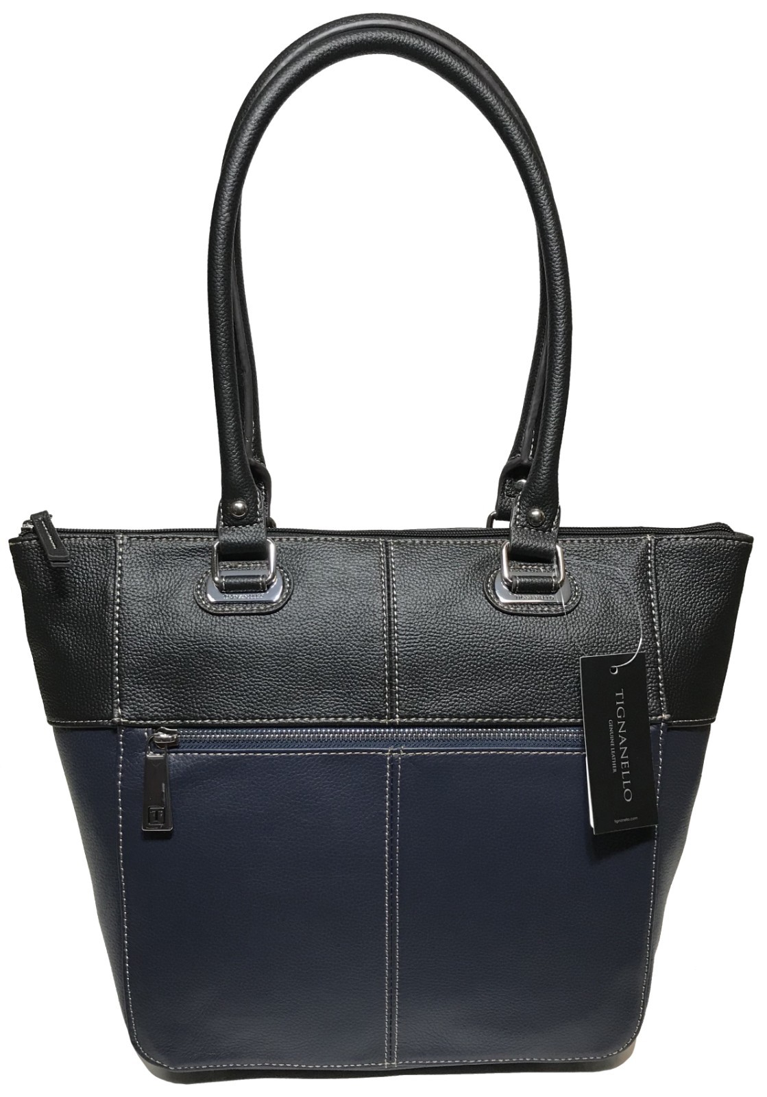 NWT Tignanello Perfect Pockets Medium Tote, Midnight/Black Color MSRP: $155.00