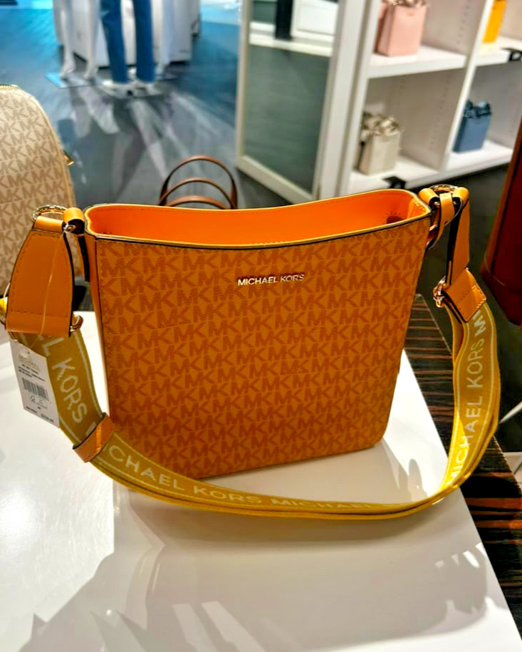 Michael Kors Small Messenger Handbag Crossbody Bag Purse Honeywheat Shoulder MK