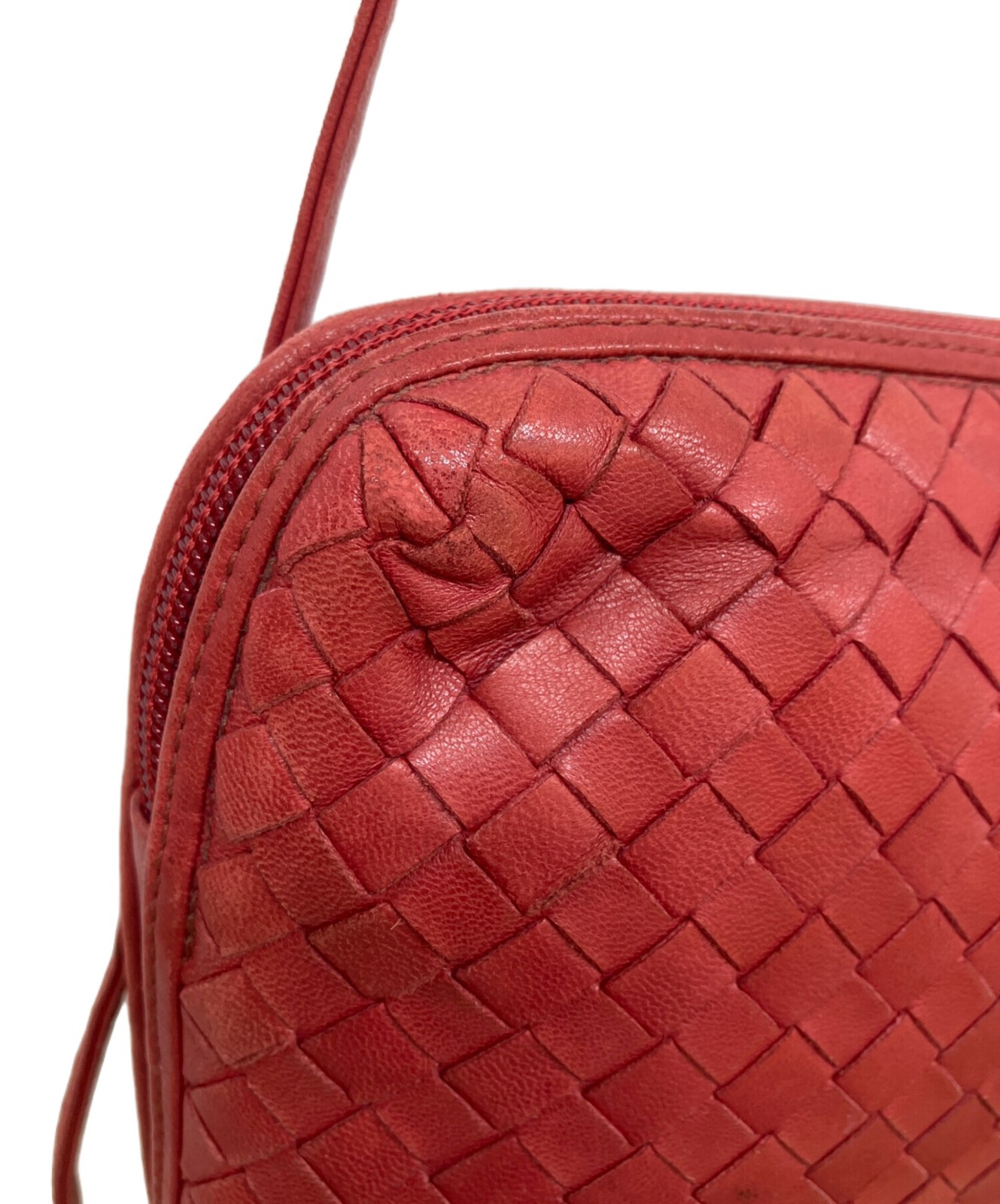 BOTTEGA VENETA Shoulder bag Red Authentic From Japan