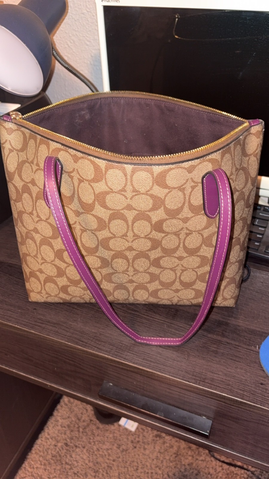 Coach goat bag Gold/Khaki (CF334)