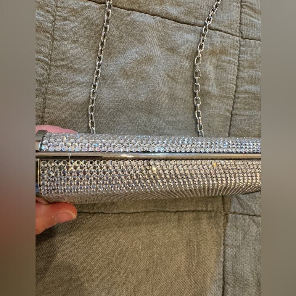 Vintage Judith Leiber Mini Minaudiere Swarovski Crystal-Embellished Clutch