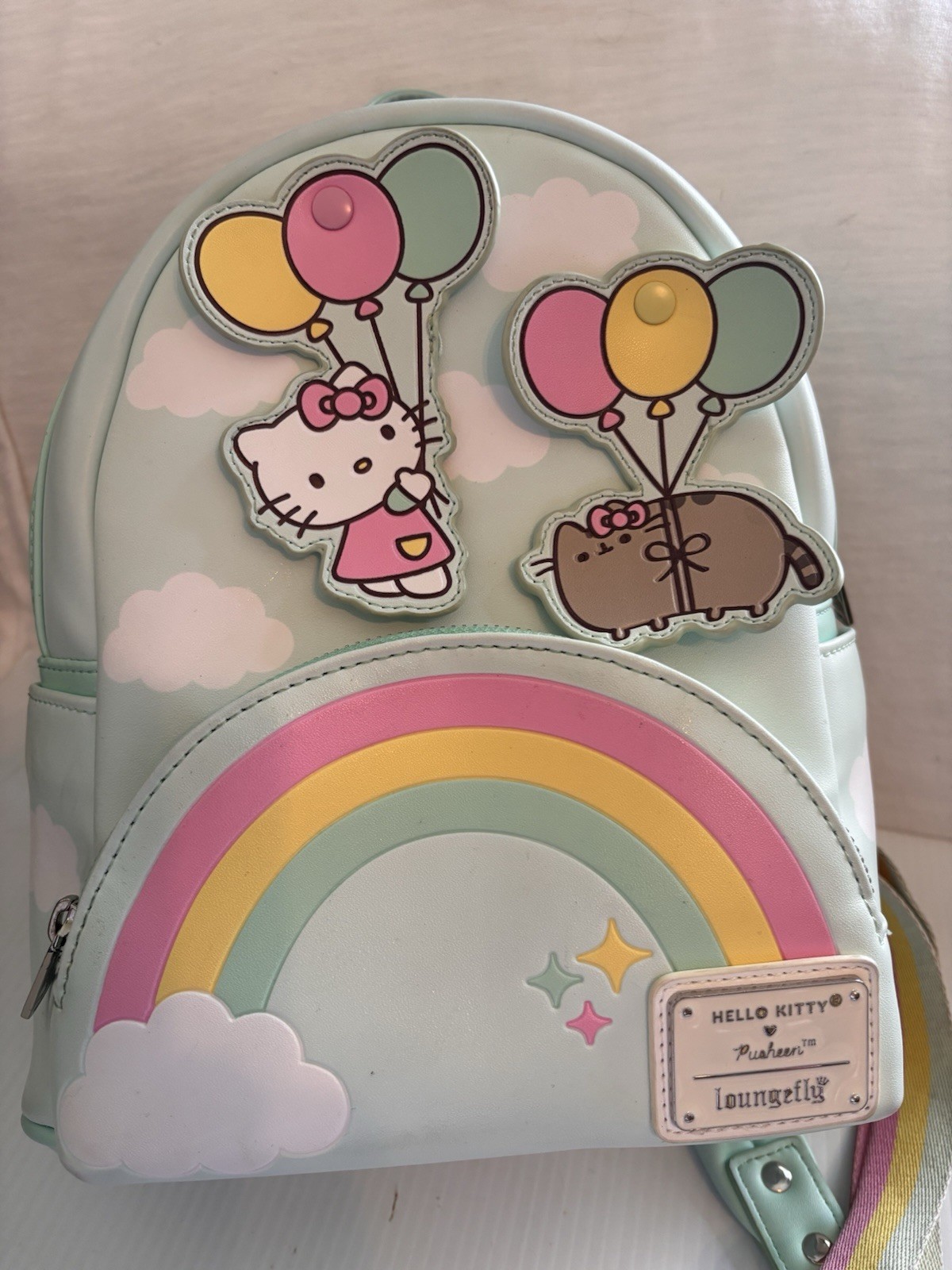 Loungefly Hello Kitty x Pusheen Balloons and Rainbow Mini Backpack – Used