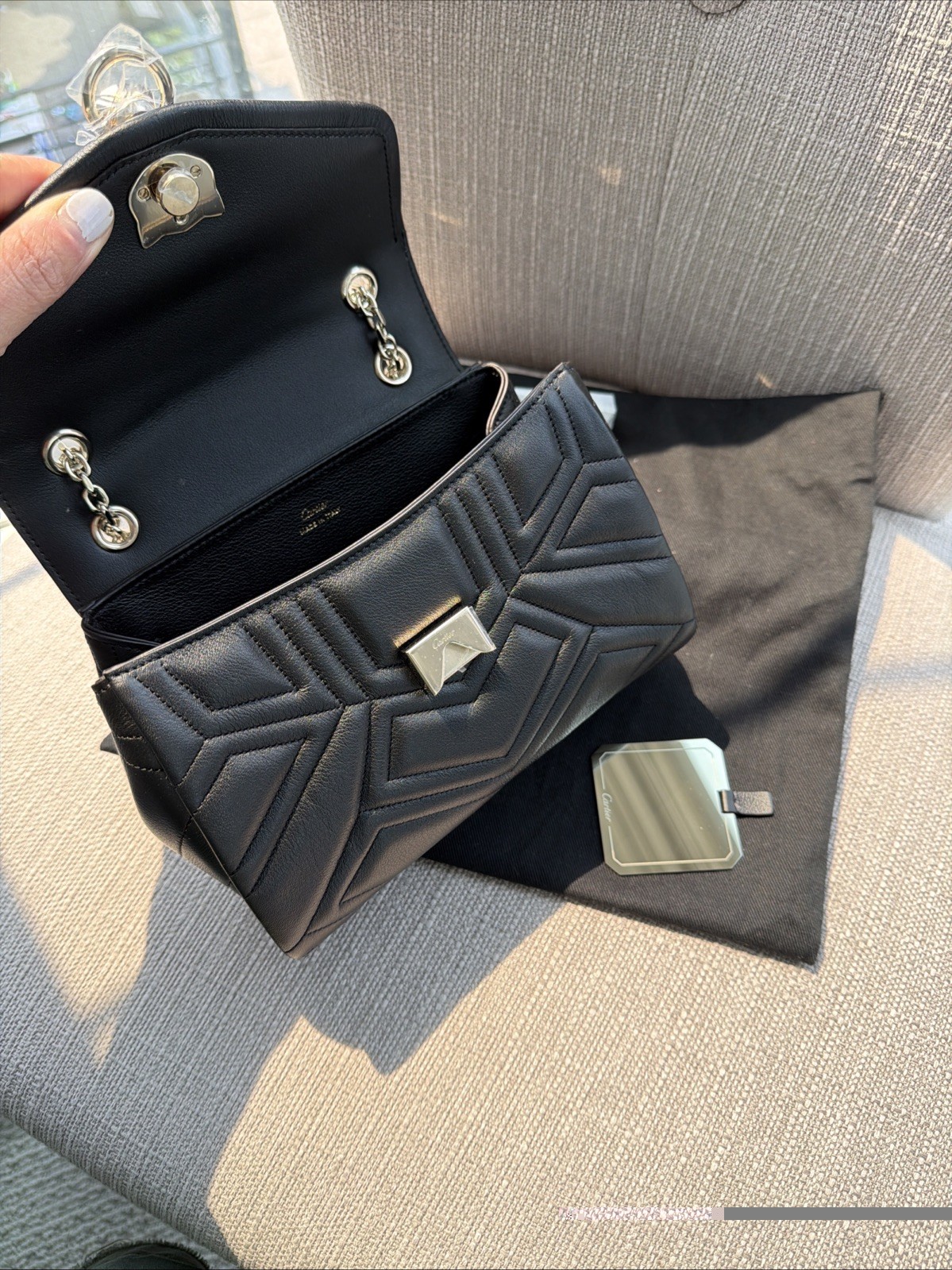 Cartier Mini Panthere Graphique Chain Bag New