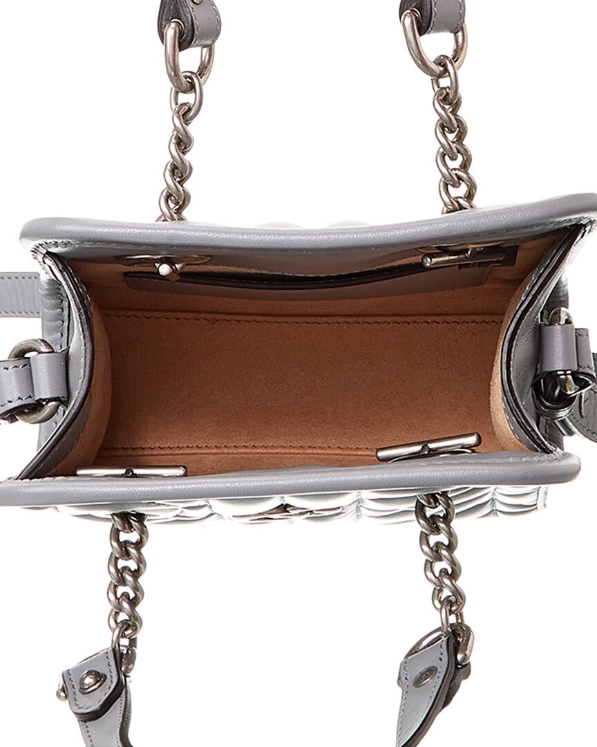 Gucci Gg Marmont Mini Leather Shoulder Bag Women’s Grey