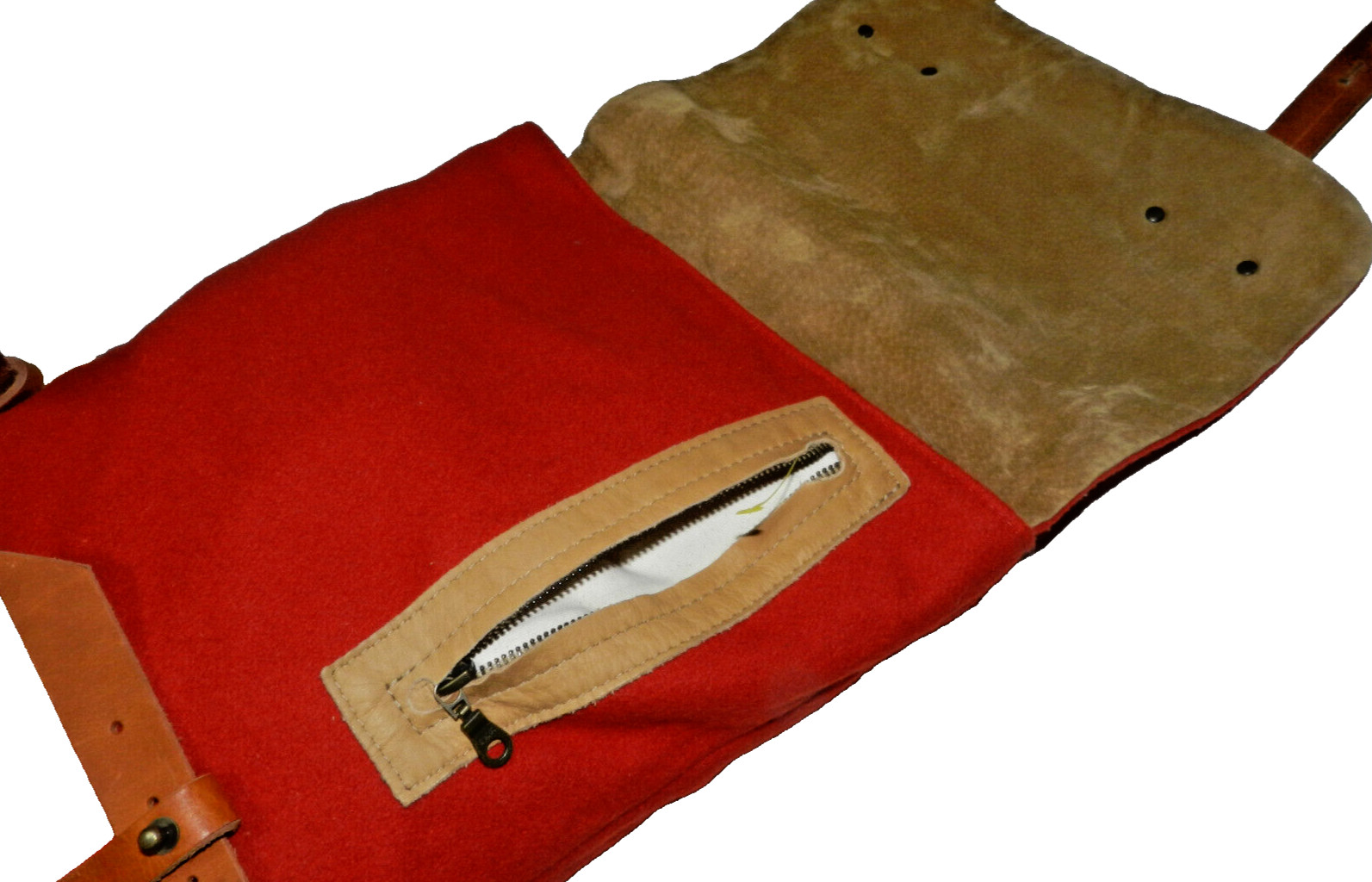 Red Wool Backpack New