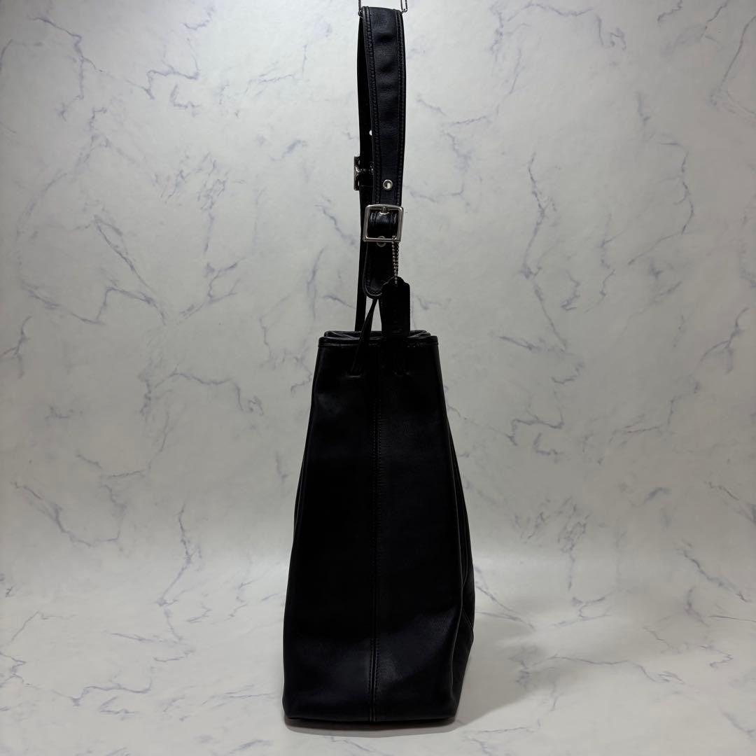 Vintage Coach Drawstring Bag Black