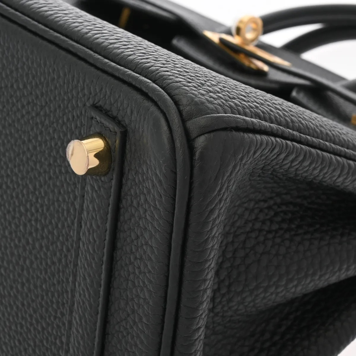 Hermes Birkin 25 Handbag Togo Leather Gray #WB5533