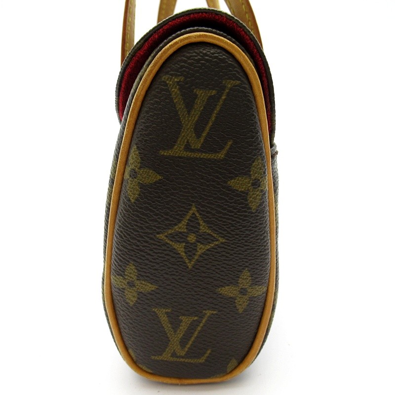 LOUIS VUITTON Sonatine M51902 Monogram Handbag Brown USED