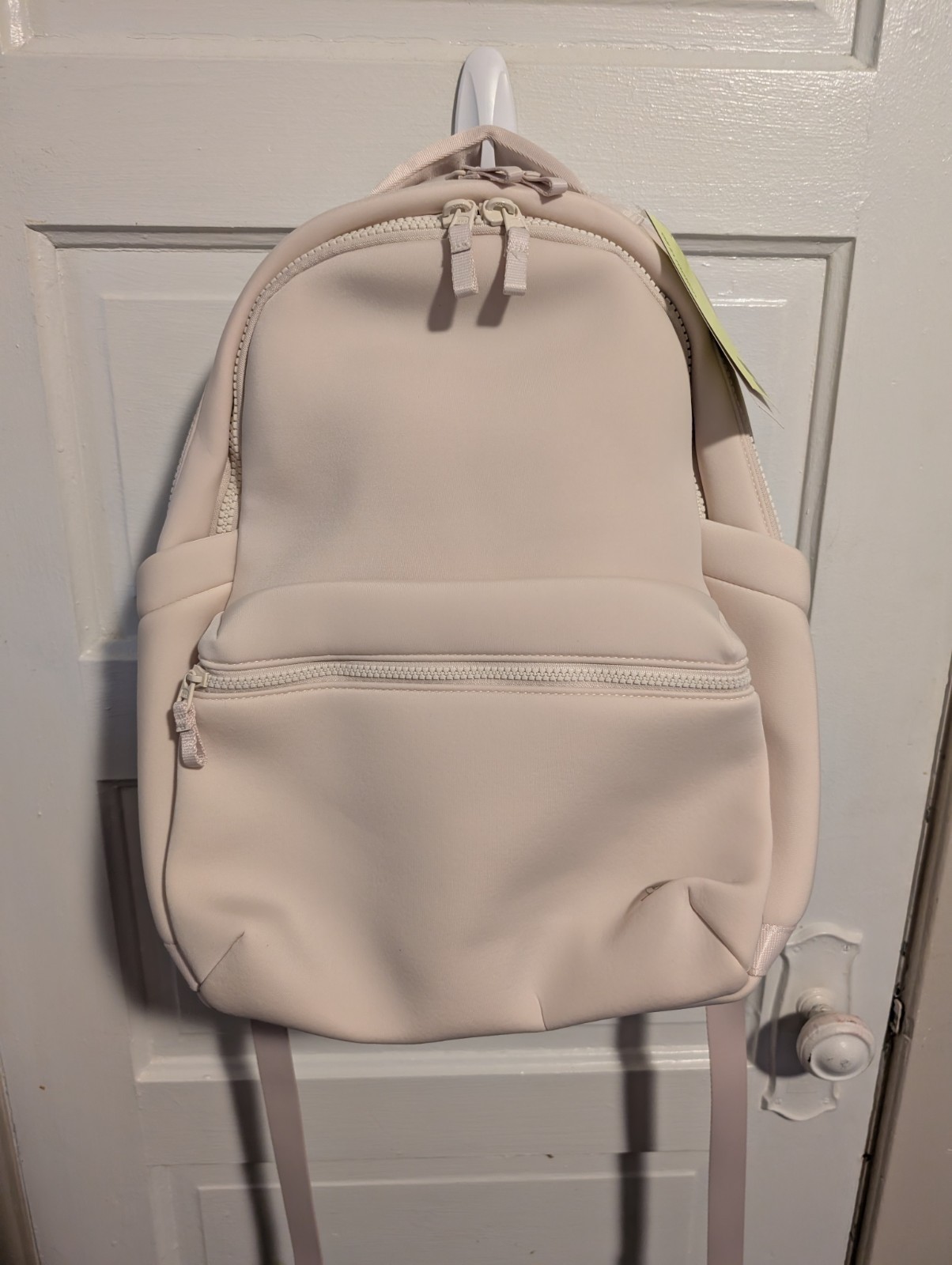Sporty Cream Water Repellent 14L School Backpack Padded Pockets All In Motion