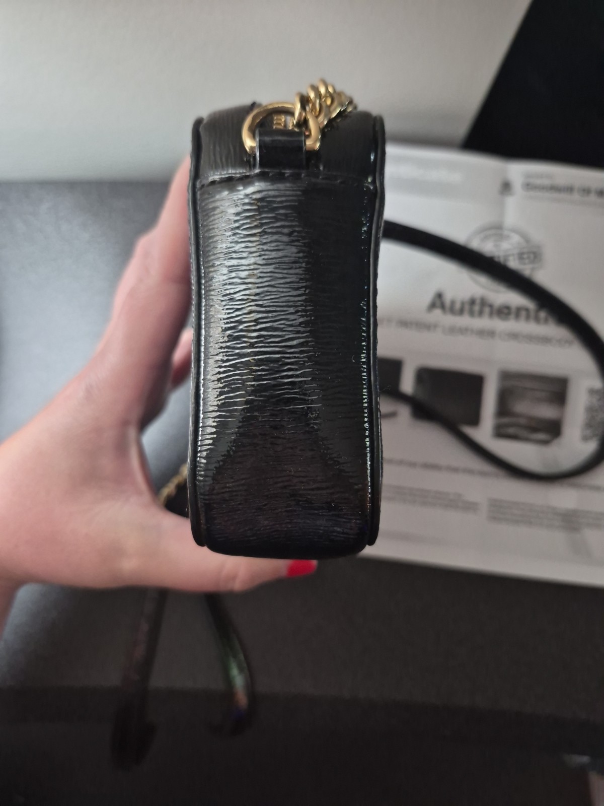 Michael Kors Patent Leather Camera Crossbody