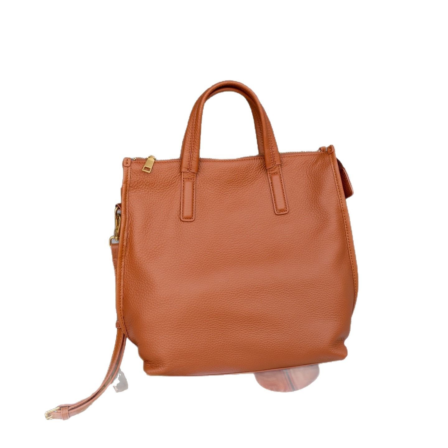 Top-Grain Leather Versatile Tote Bag for Women